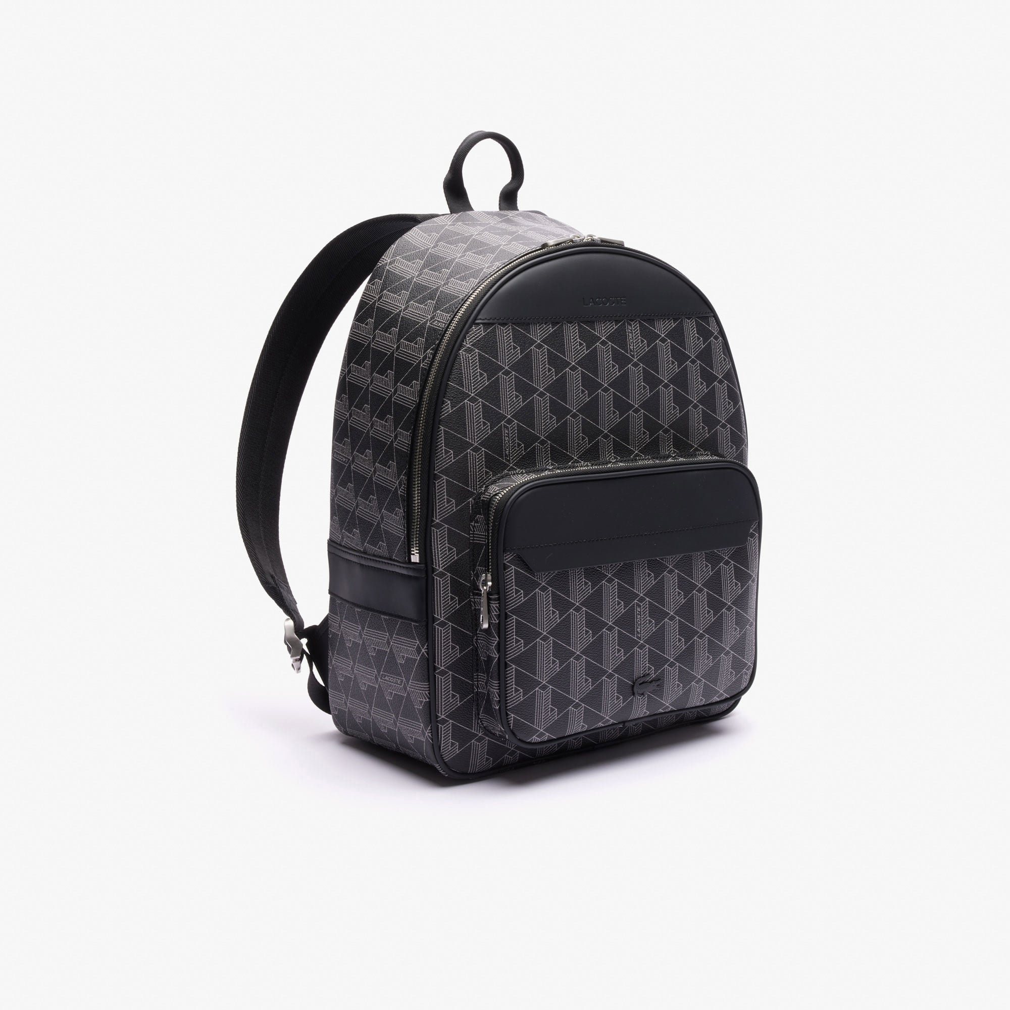 Lacoste The Blend Erkek Monogram Siyah Sırt Çantası görsel 6