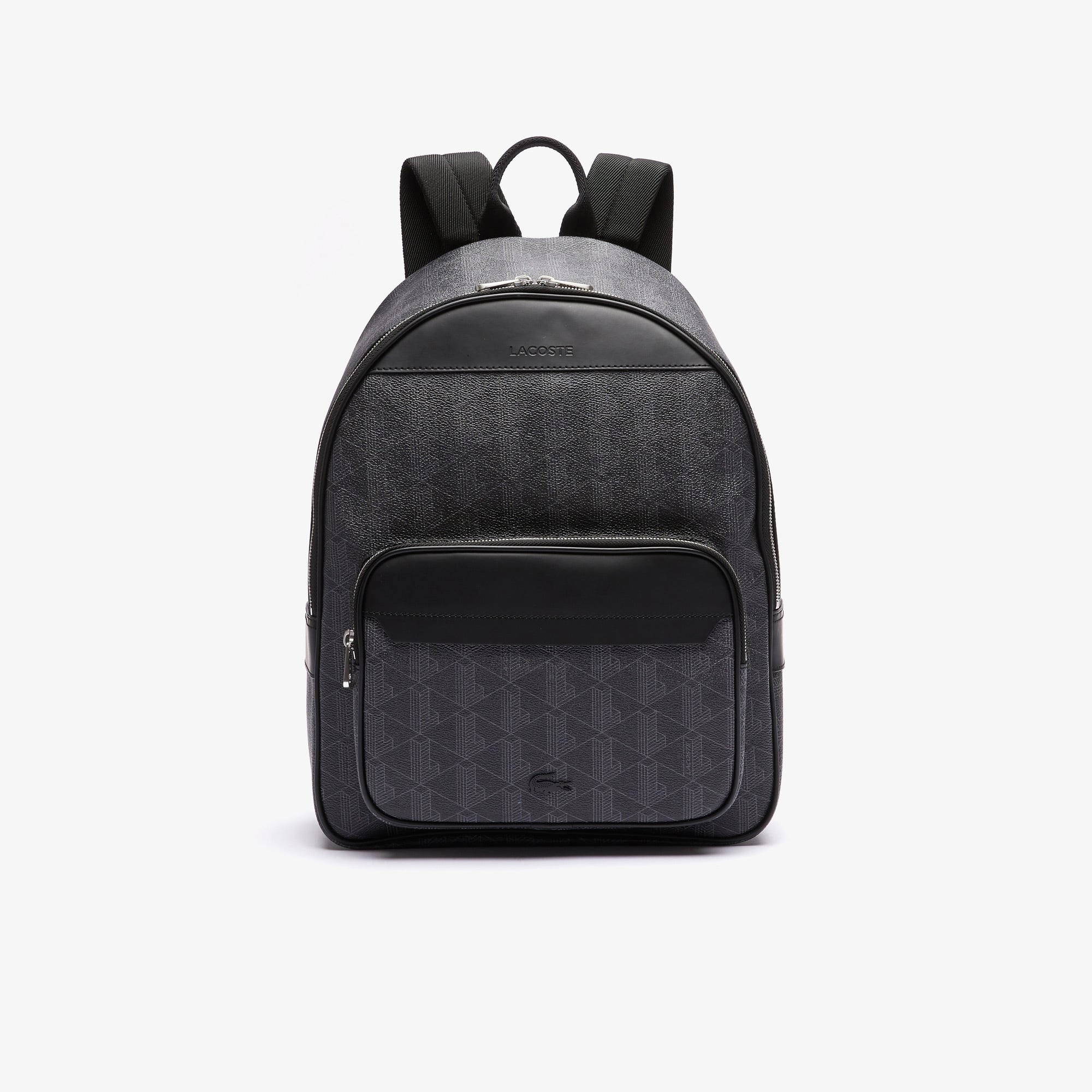 Lacoste The Blend Erkek Monogram Siyah Sırt Çantası görsel 3
