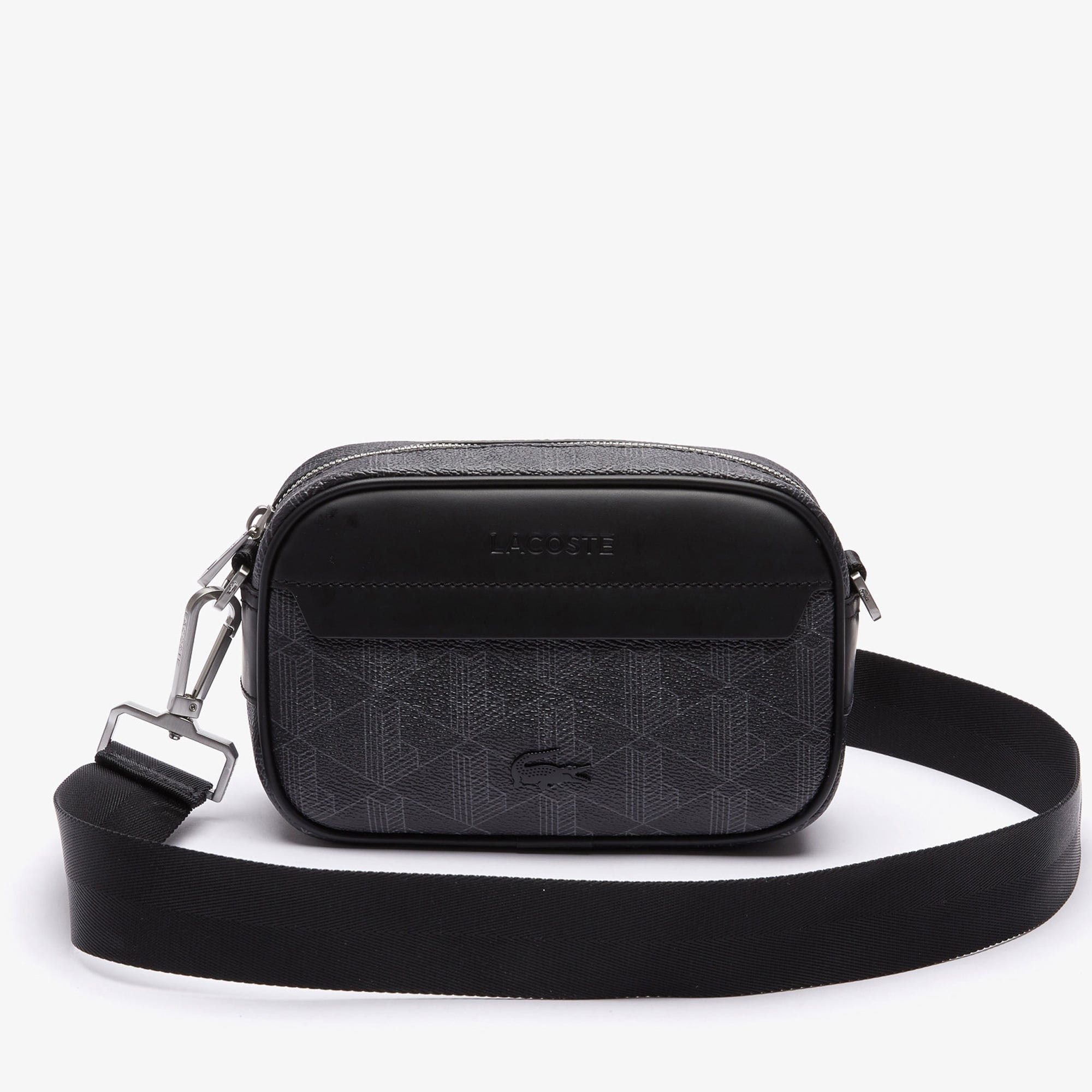 The Blend Erkek Monogram Siyah Postacı Çantası