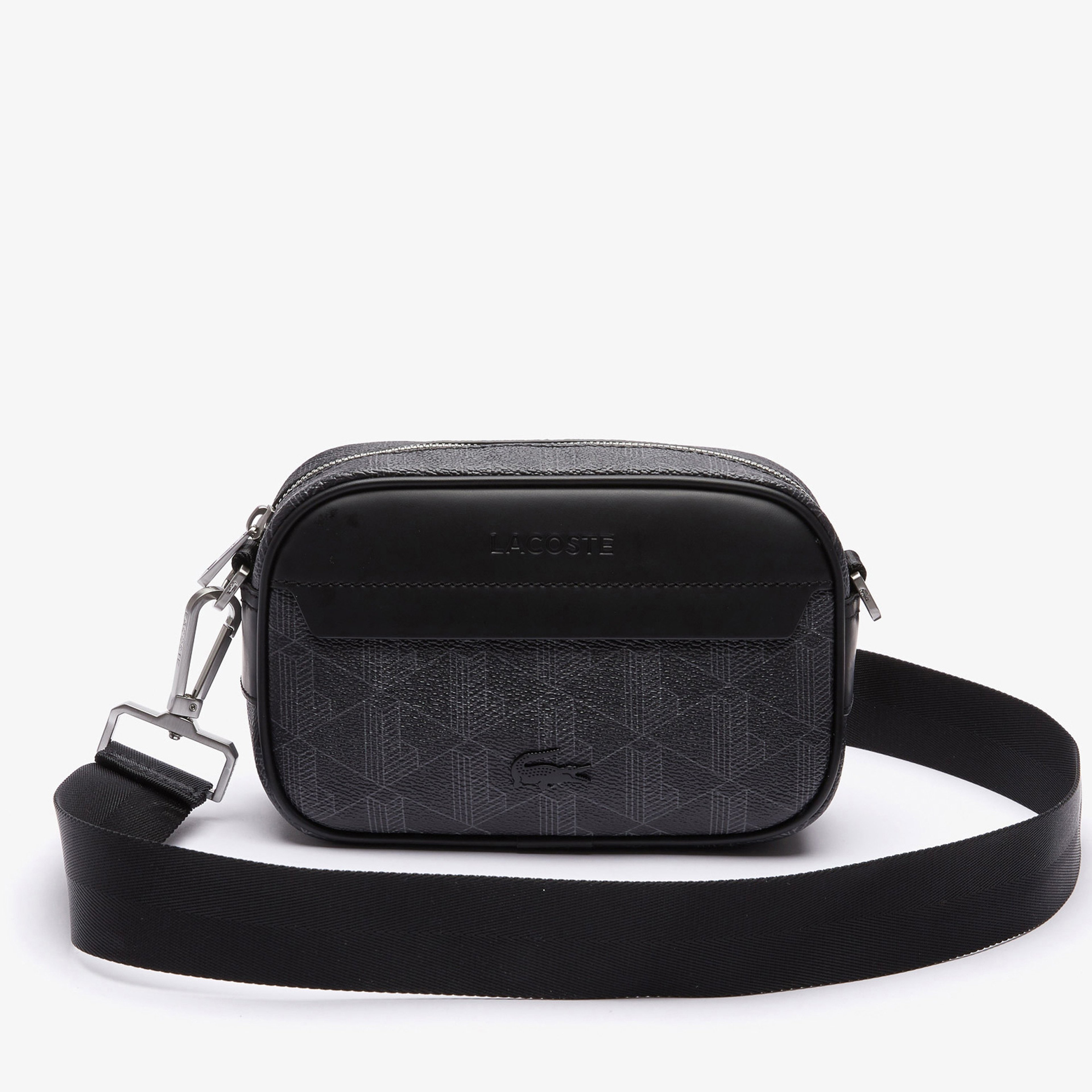 The Blend Erkek Monogram Siyah Postacı Çantası