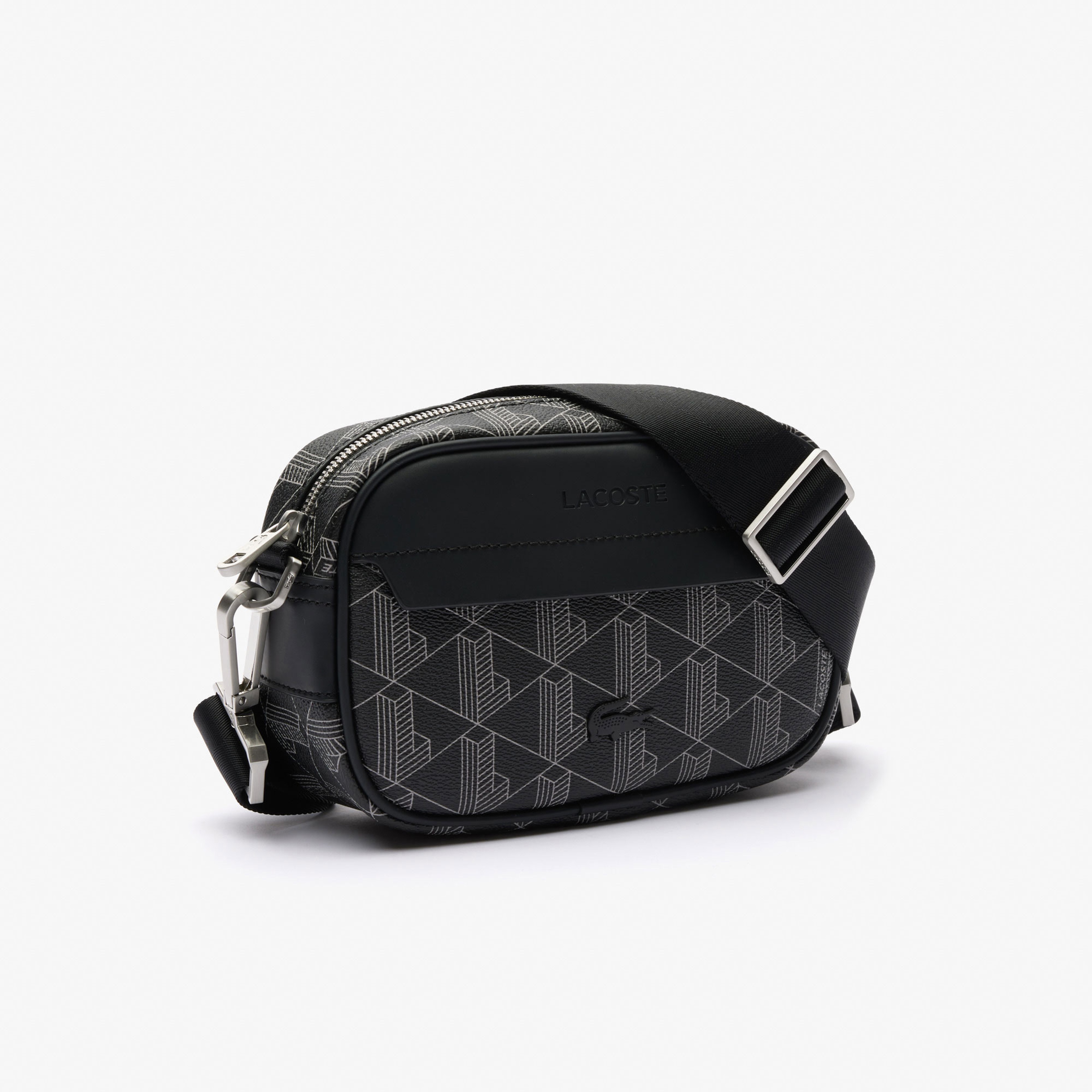 The Blend Erkek Monogram Siyah Postacı Çantası