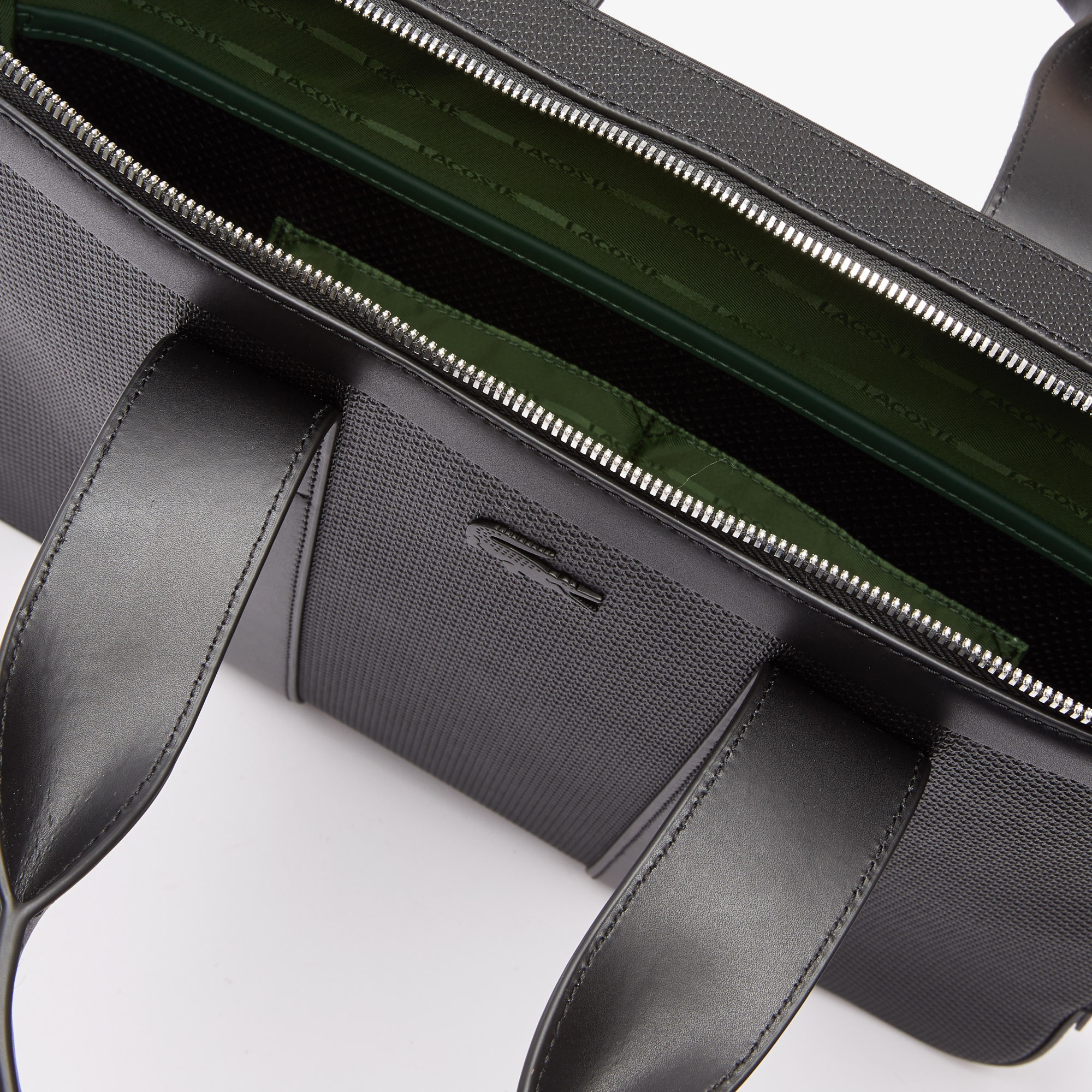 Lacoste Chantaco Erkek Deri Siyah Laptop Çantası