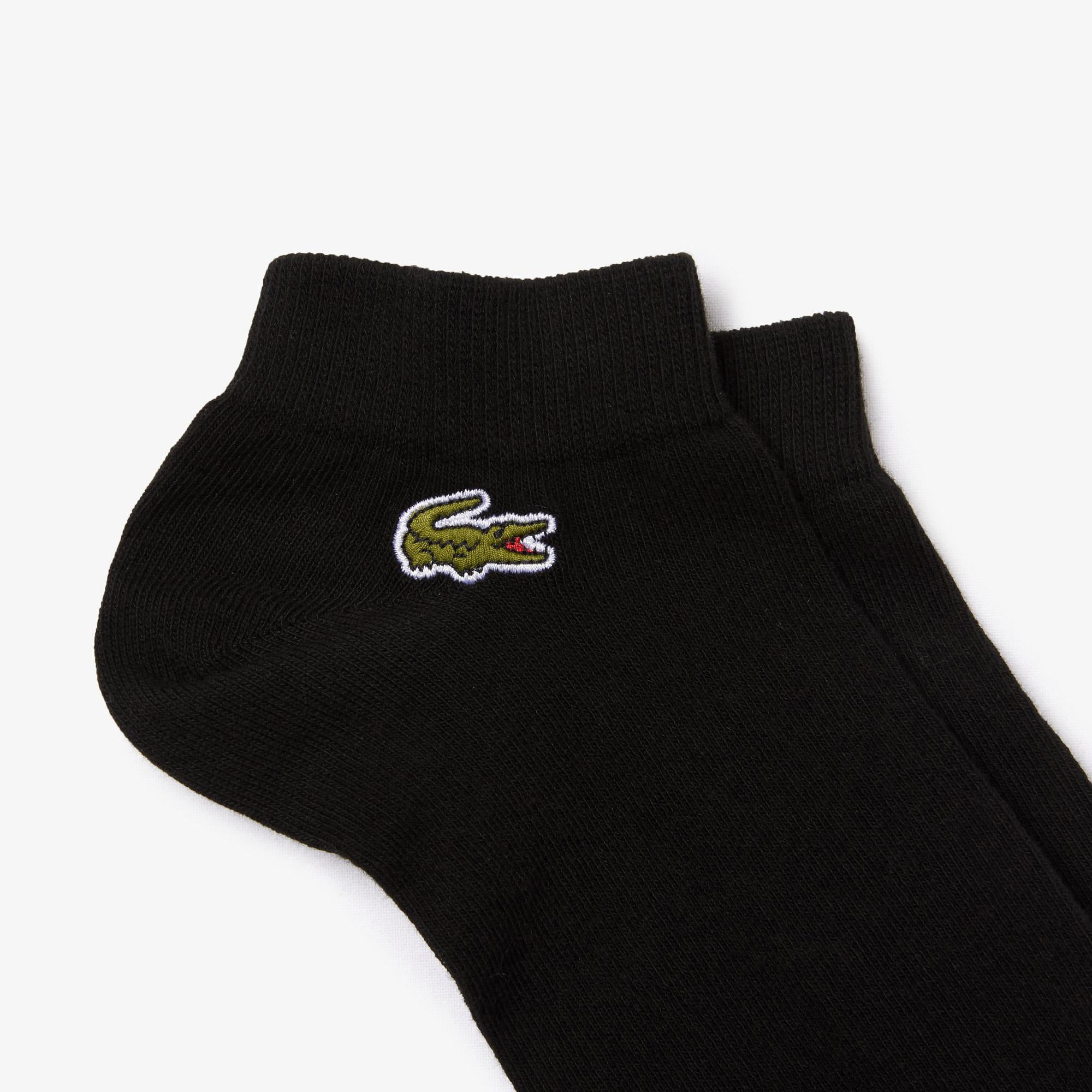 Lacoste Unisex 3'lü Siyah Çorap görsel 3