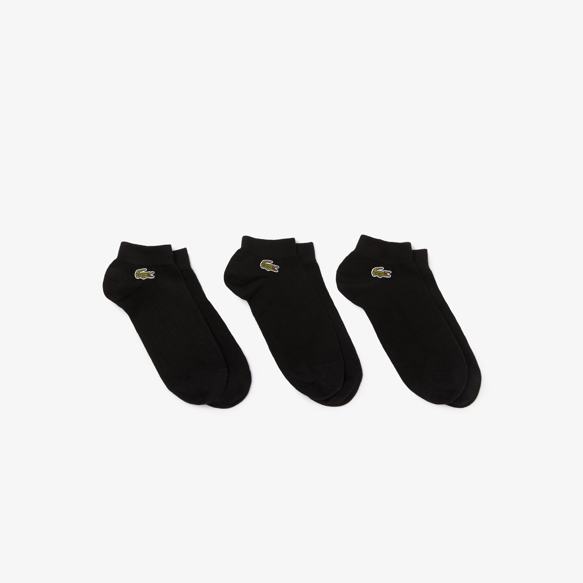 Lacoste Unisex 3'lü Siyah Çorap görsel 2