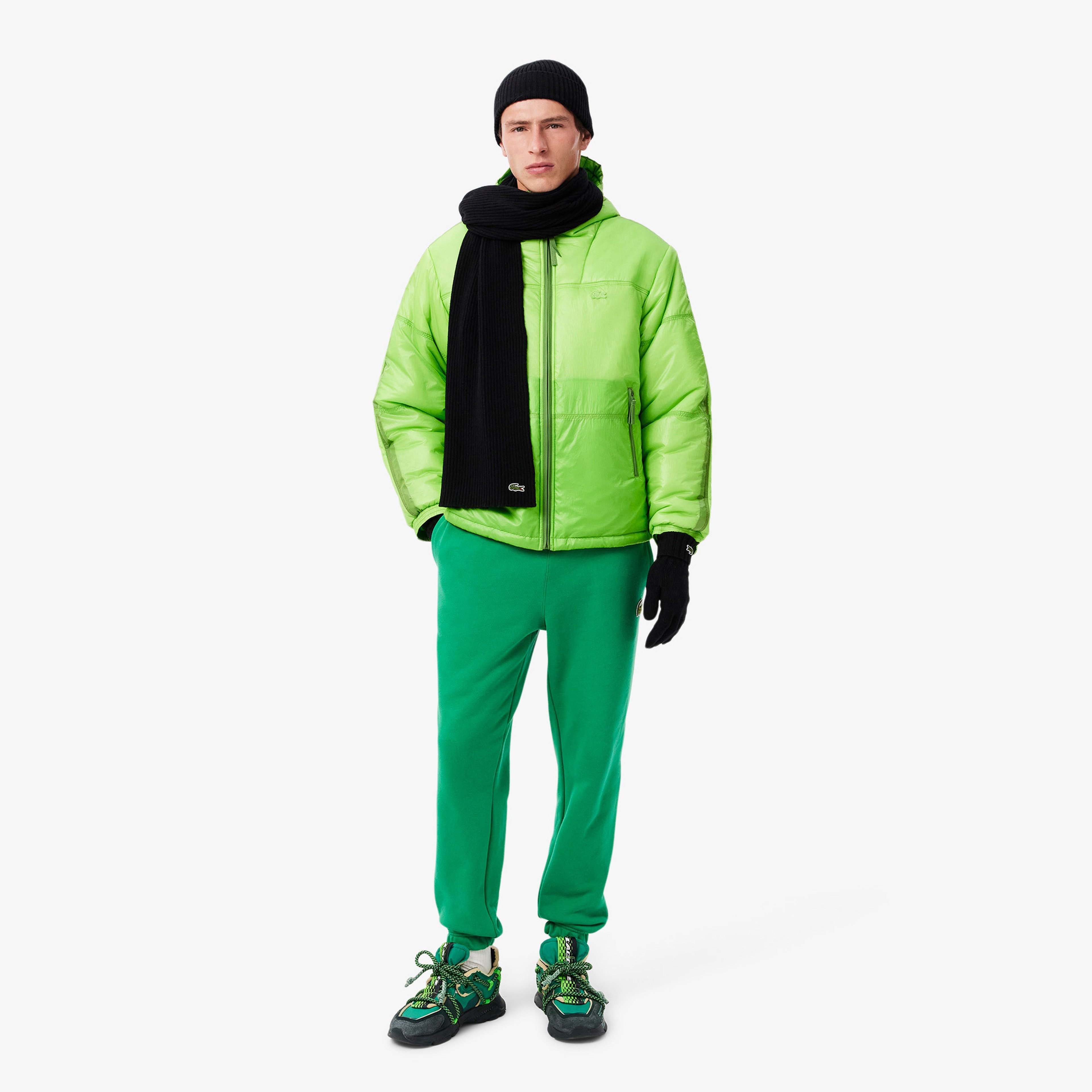 Unisex Yün Siyah Atkı