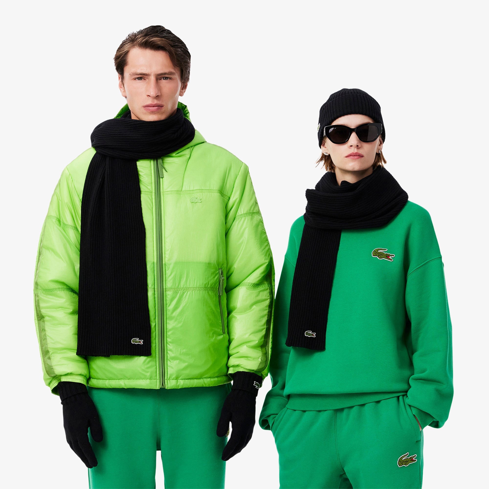 Unisex Yün Siyah Atkı