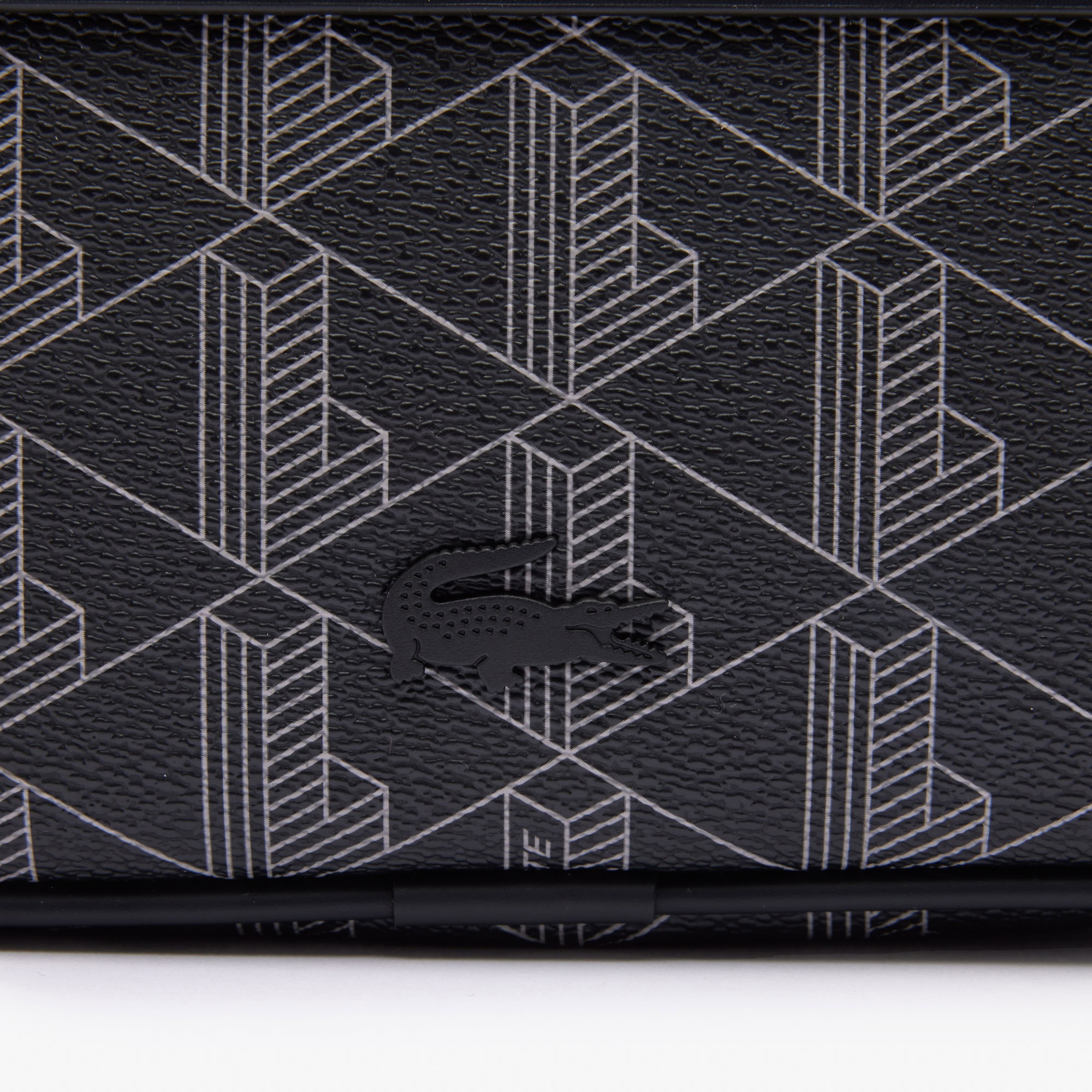 Lacoste The Blend Erkek Monogram Siyah Bel Çantası