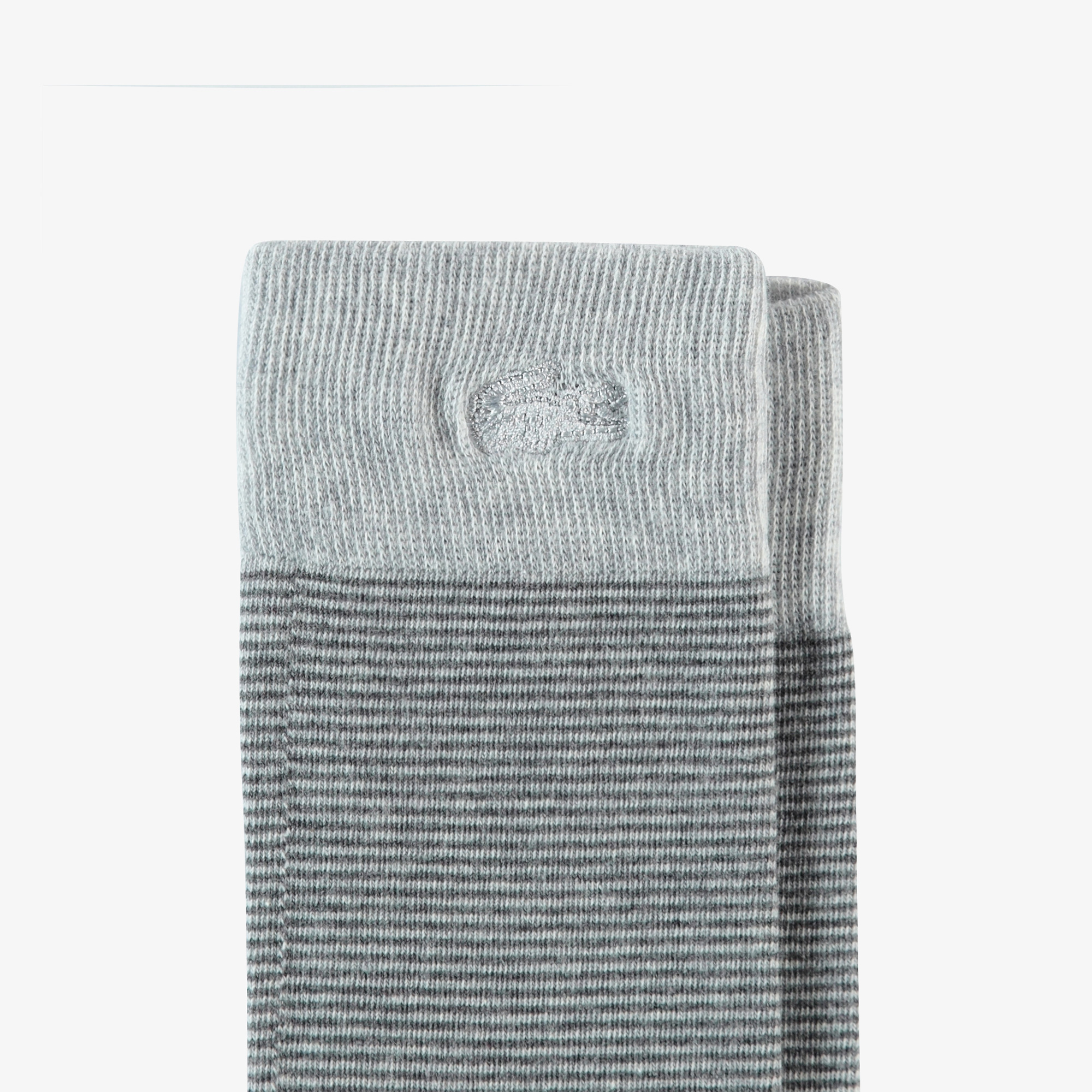 Lacoste Erkek Çizgili 2'li Gri Çorap görsel 2