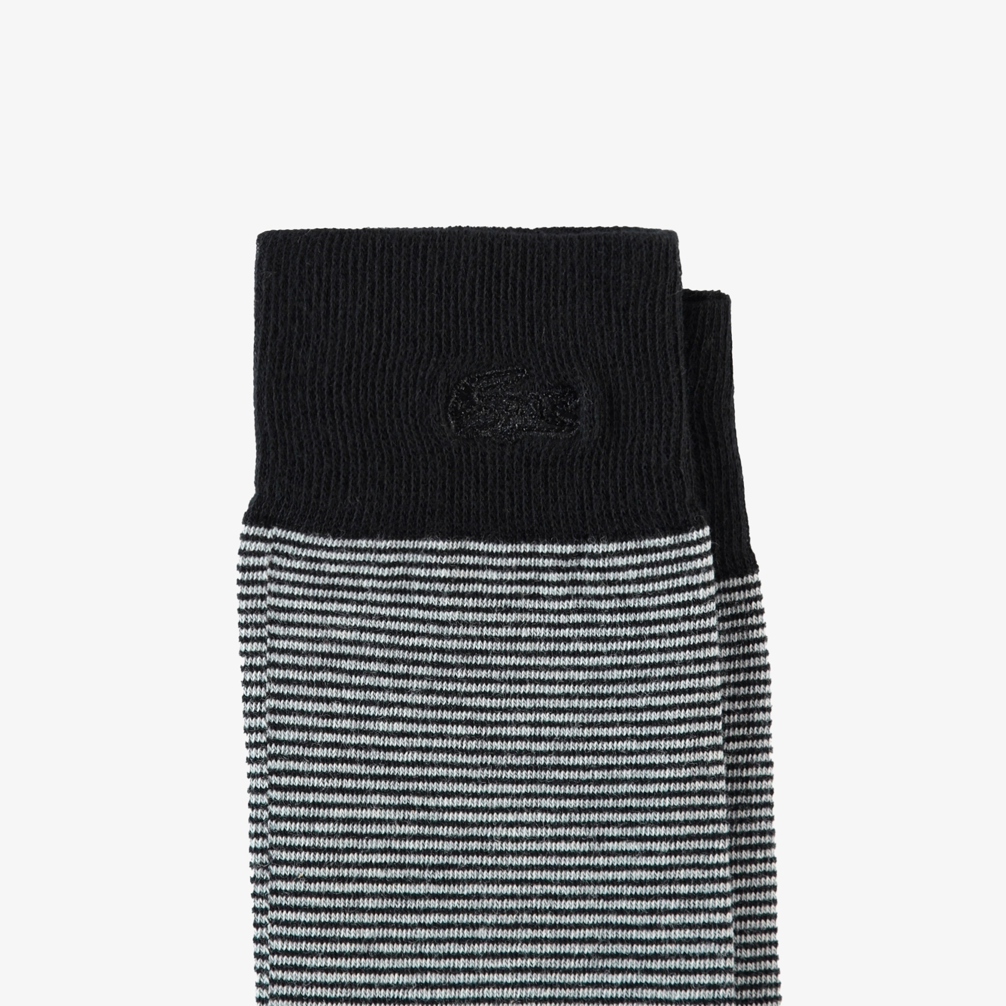 Erkek Çizgili Siyah Çorap