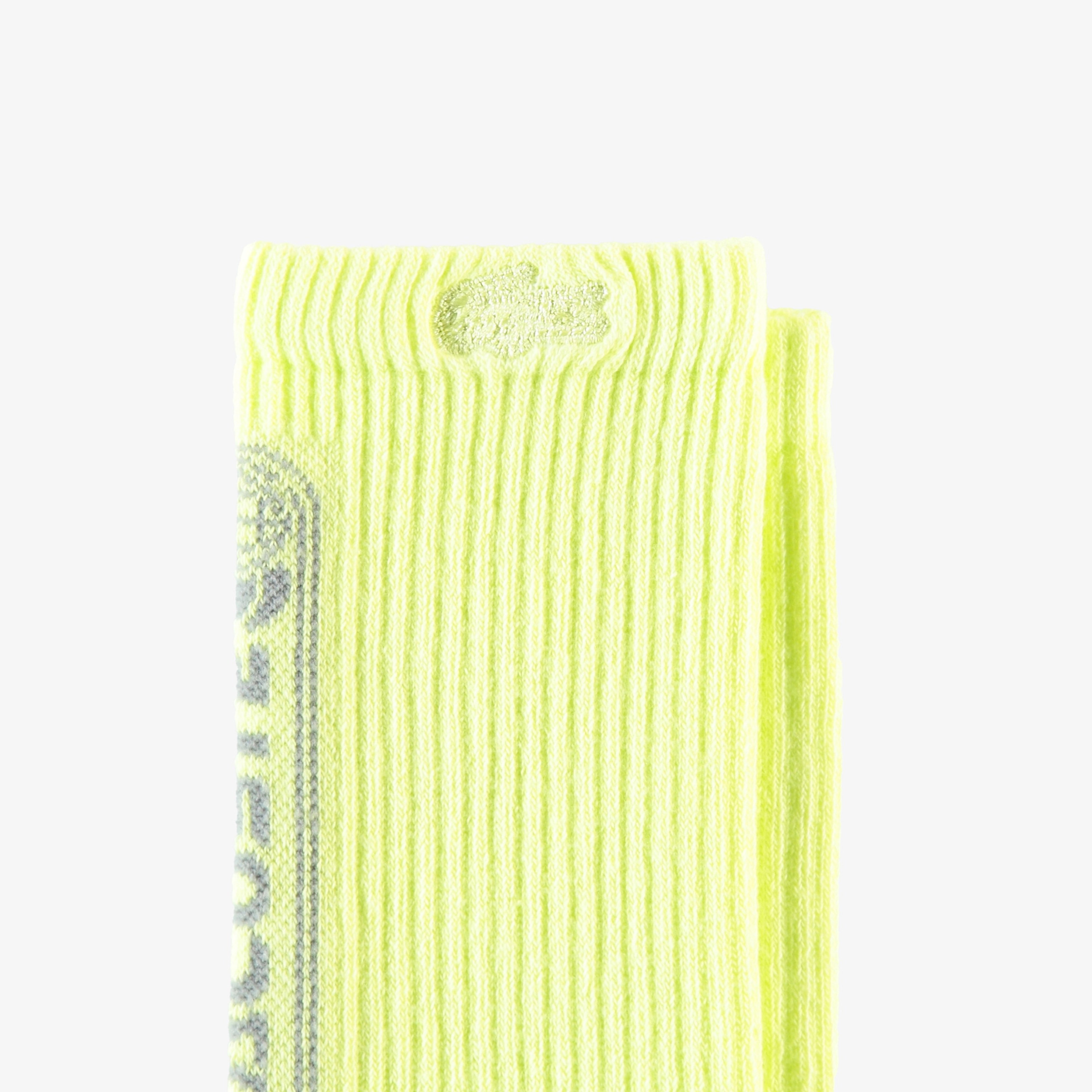 Erkek Baskılı Sarı Çorap