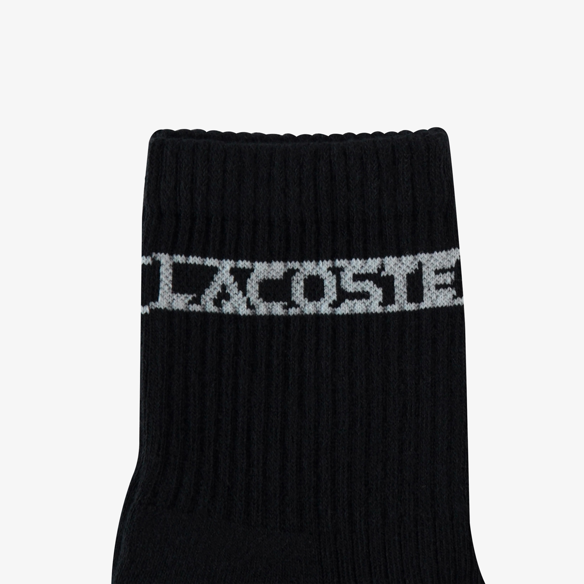 Lacoste Unisex Baskılı Siyah Çorap görsel 2
