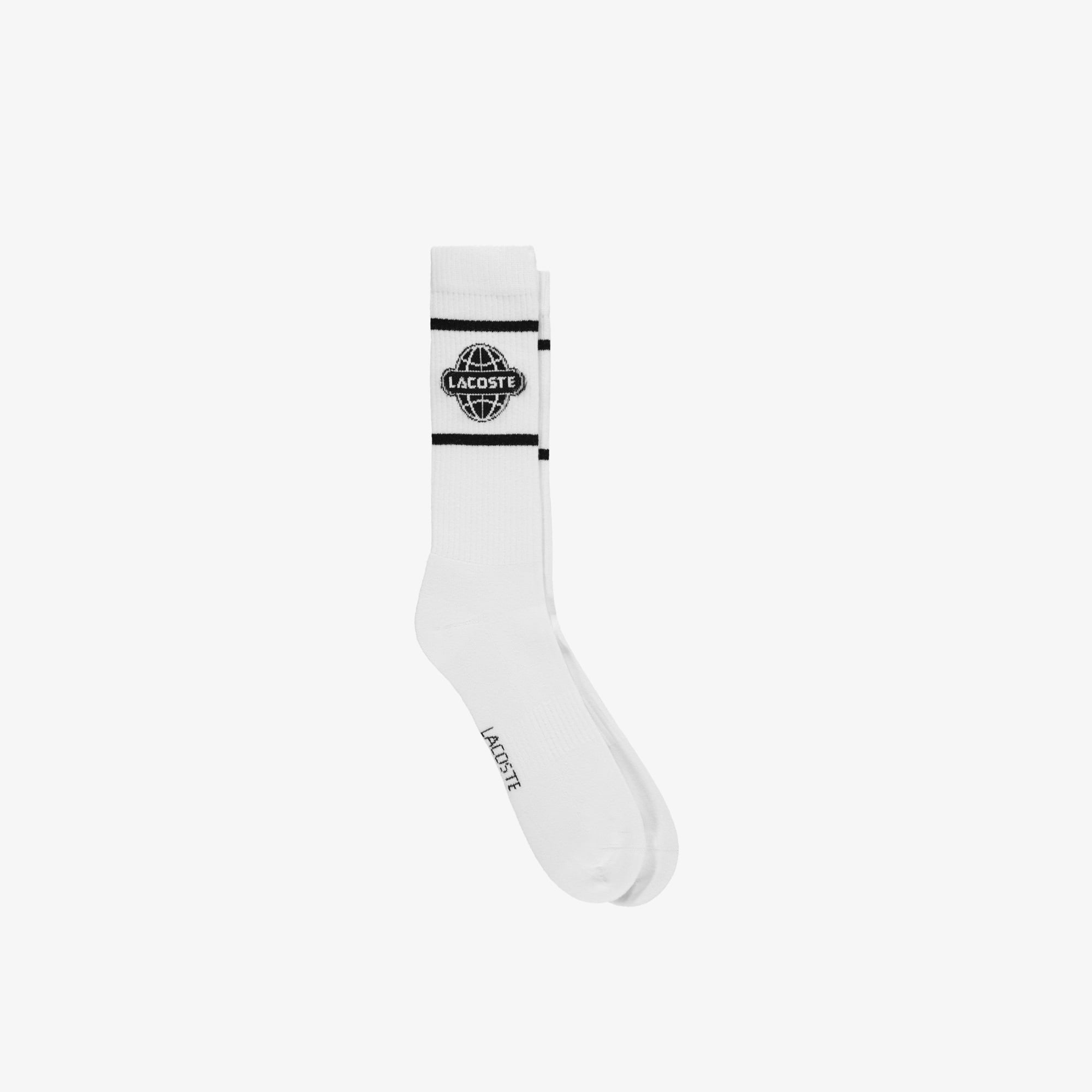 Lacoste Erkek Baskılı Beyaz Çorap
