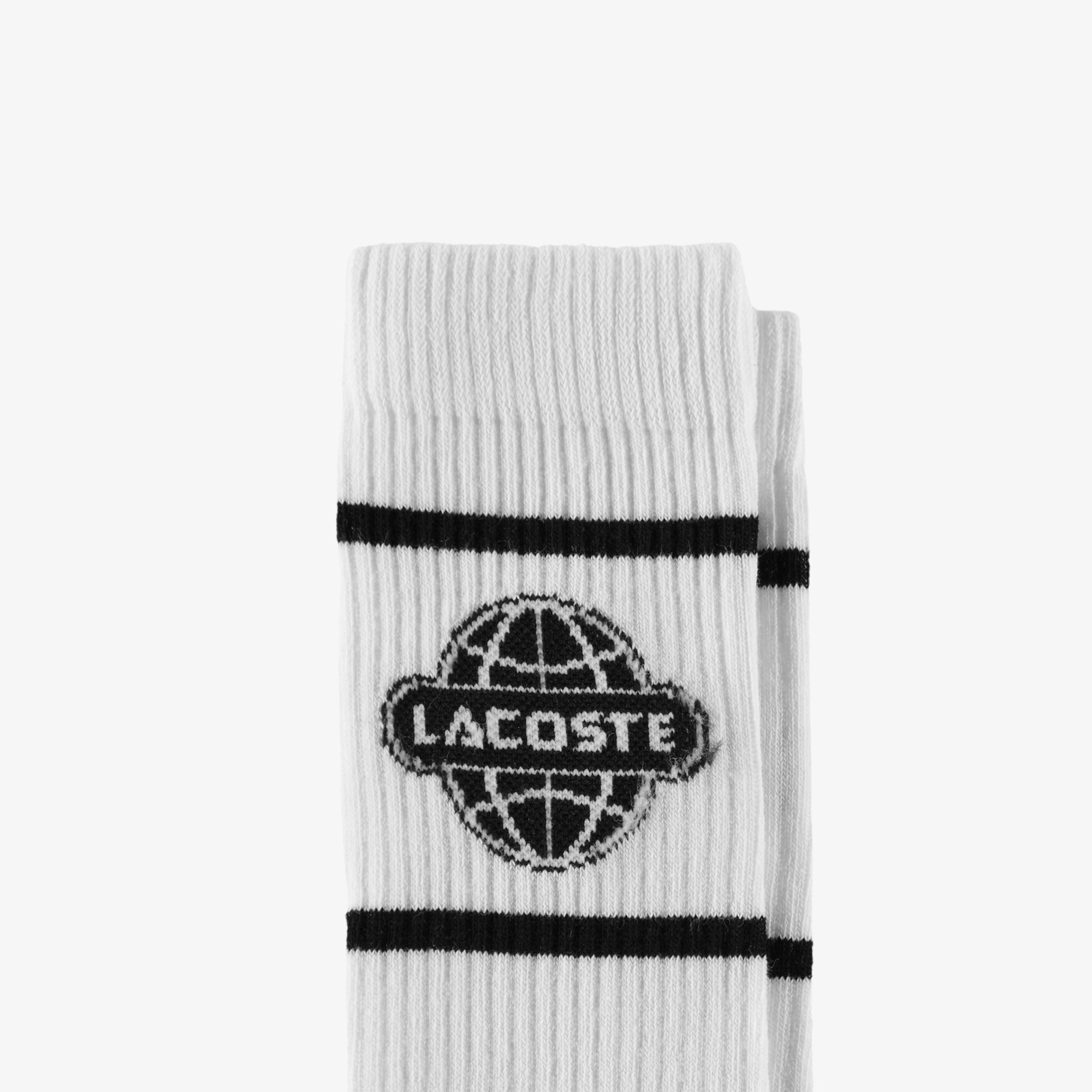 Erkek Baskılı Beyaz Çorap