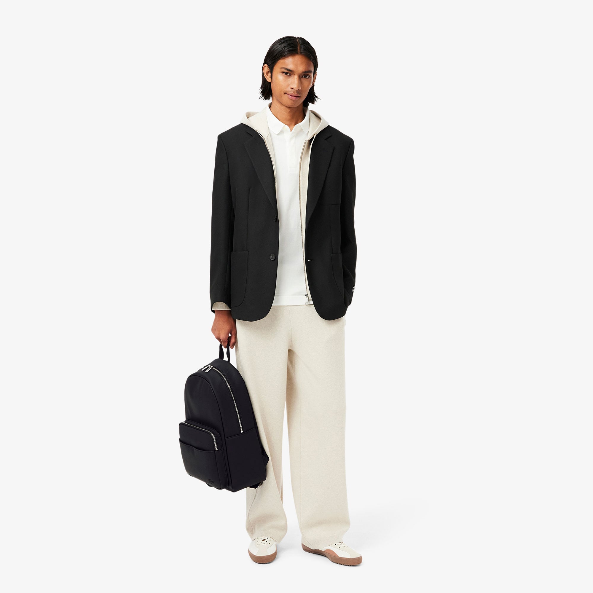 Lacoste Classic Erkek Siyah Sırt Çantası görsel 3