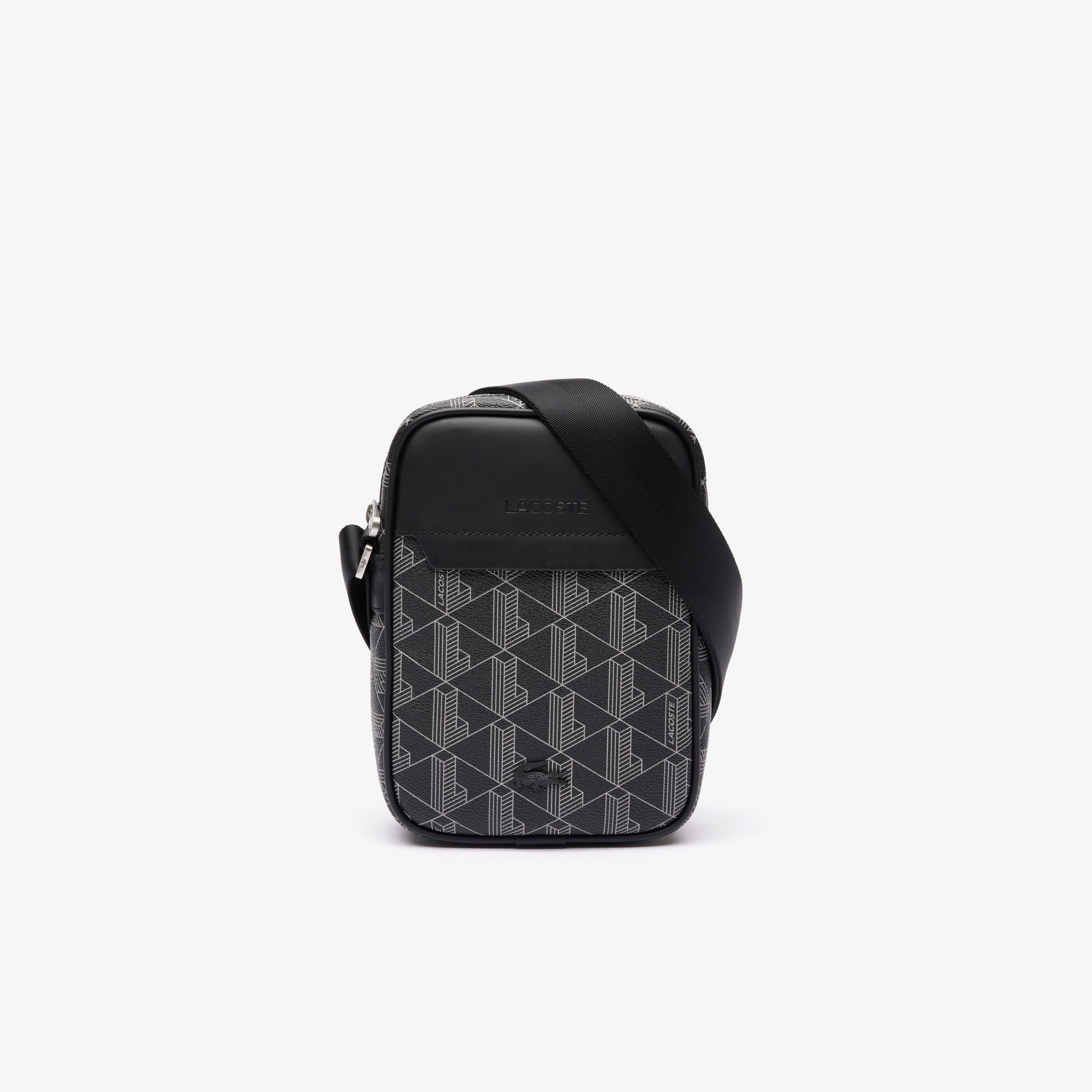 Lacoste The Blend Erkek Monogram Siyah Postacı Çantası görsel 2