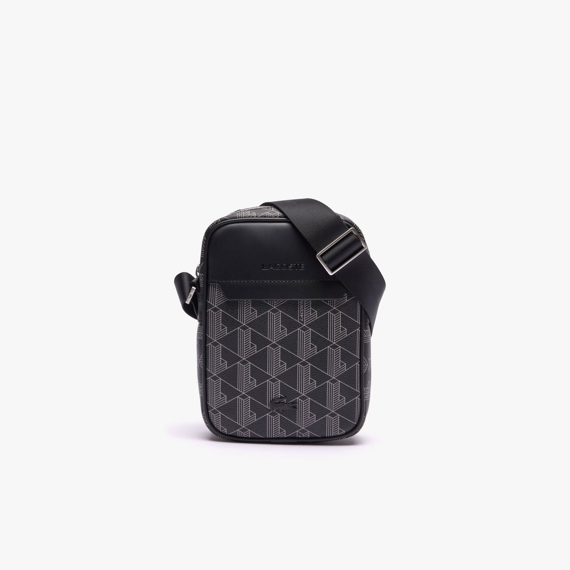 Lacoste The Blend Erkek Monogram Siyah Postacı Çantası