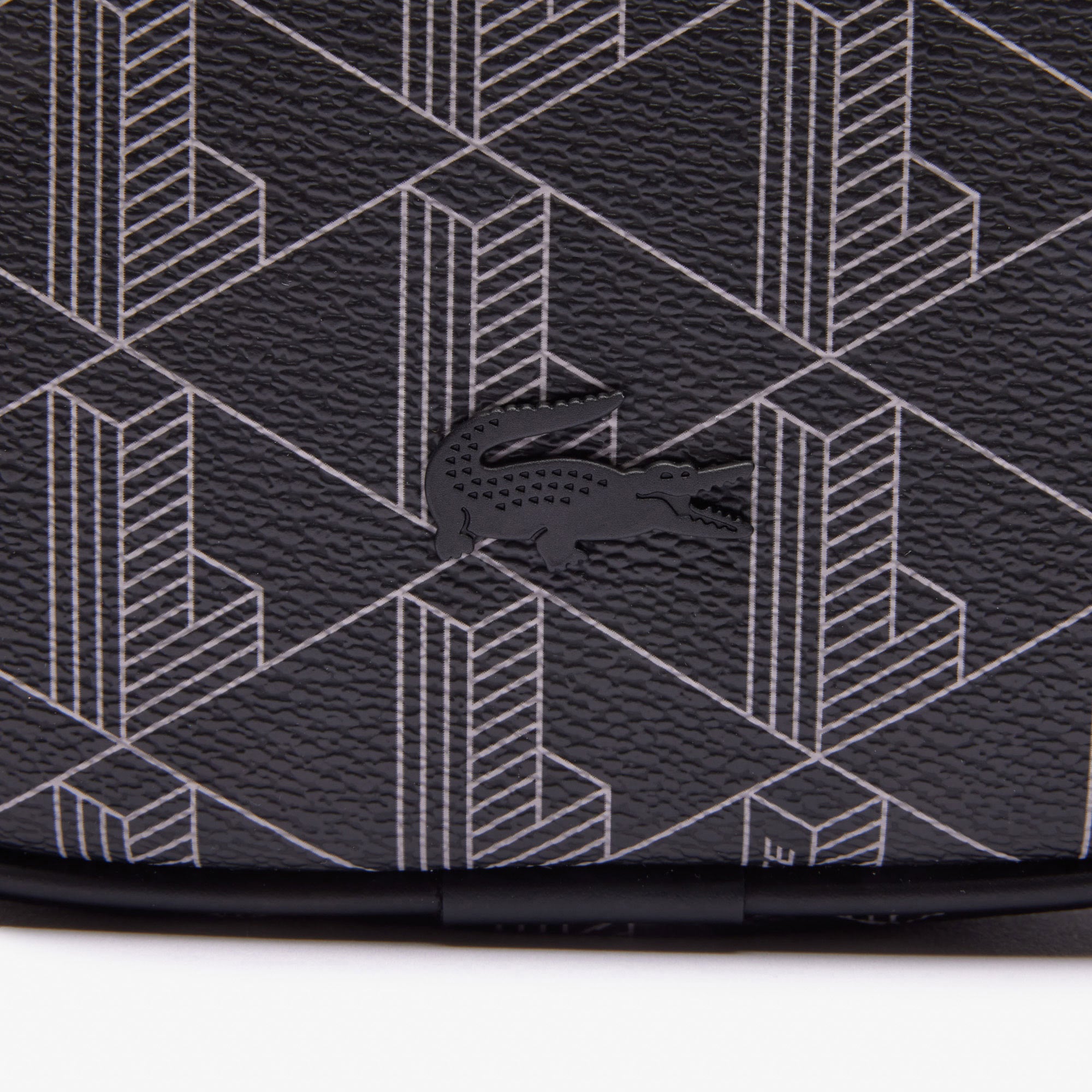 Lacoste The Blend Erkek Monogram Siyah Postacı Çantası görsel 7