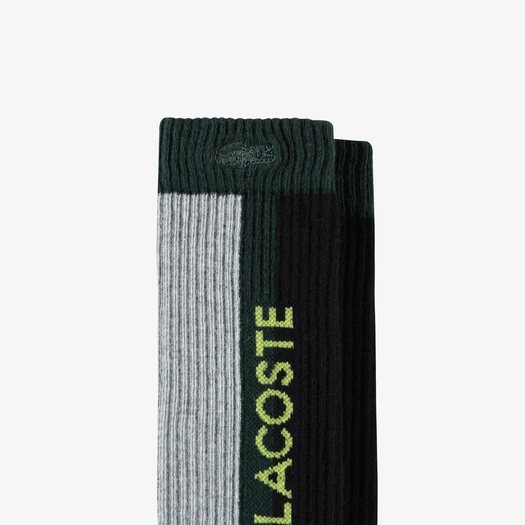 Lacoste Erkek Renk Bloklu Siyah Çorap görsel 2