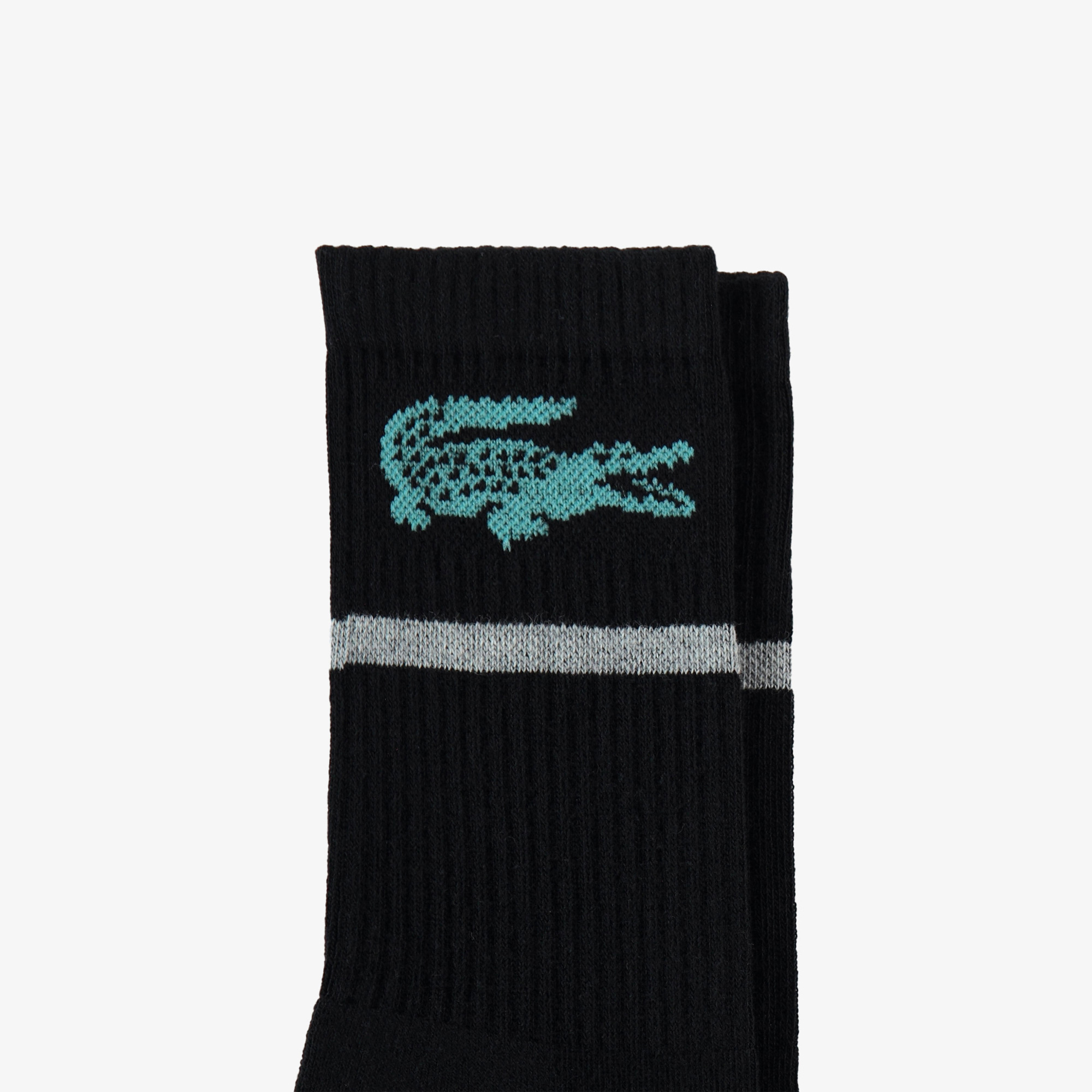 Lacoste Kadın Baskılı Siyah Çorap görsel 2
