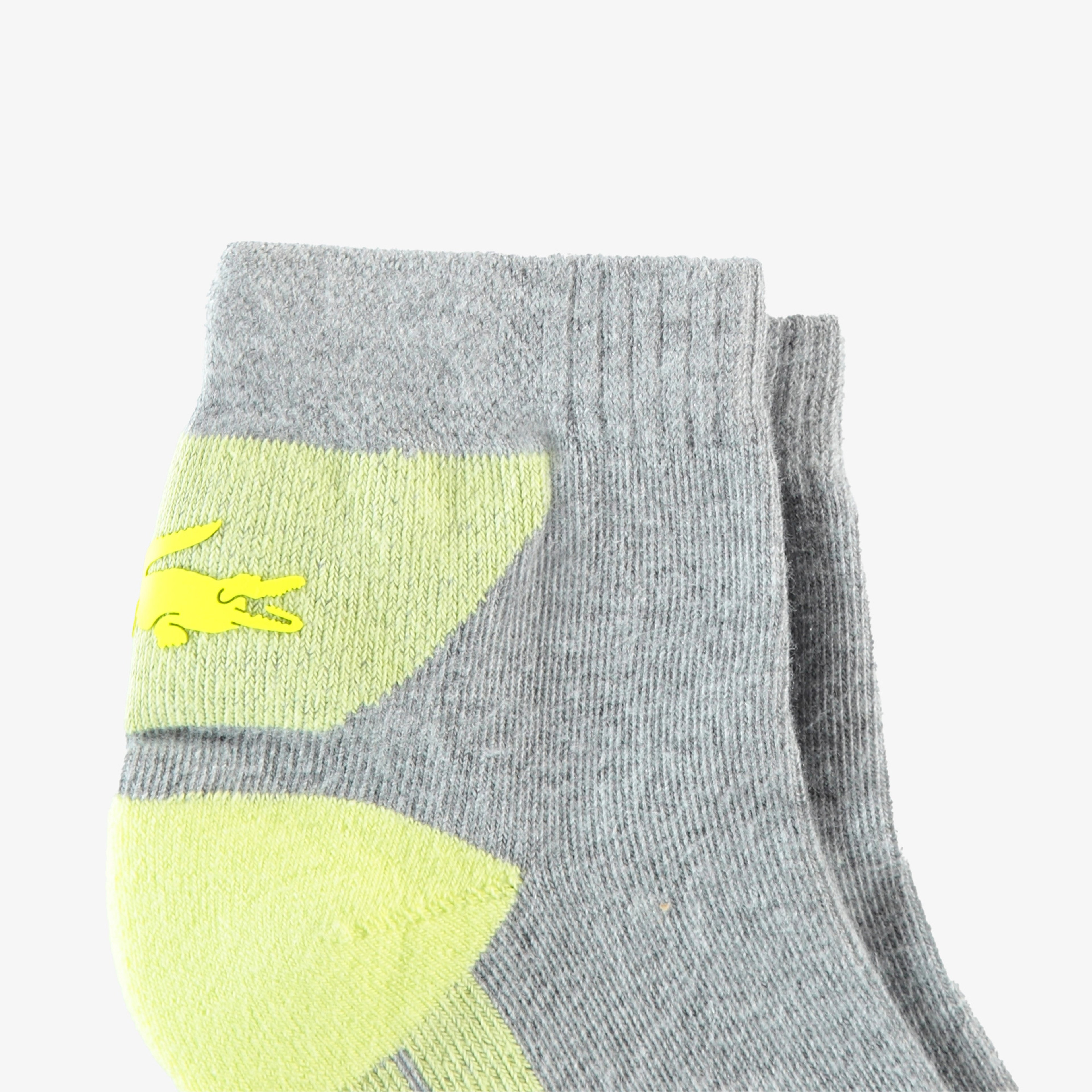 Unisex Renk Bloklu Sarı Çorap