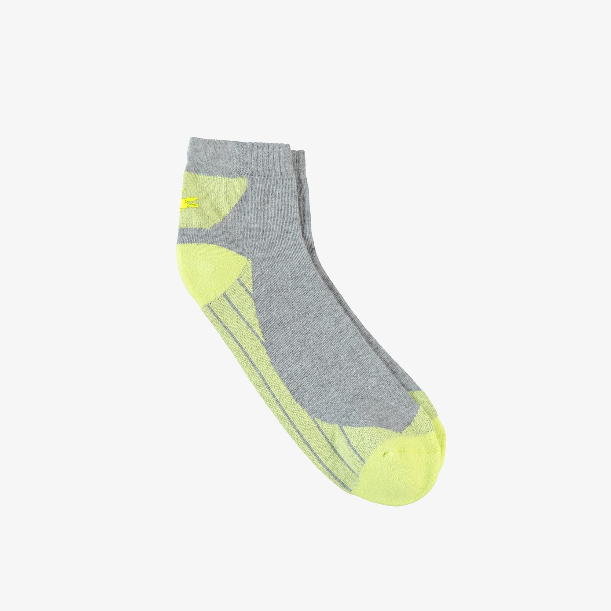 Unisex Renk Bloklu Sarı Çorap