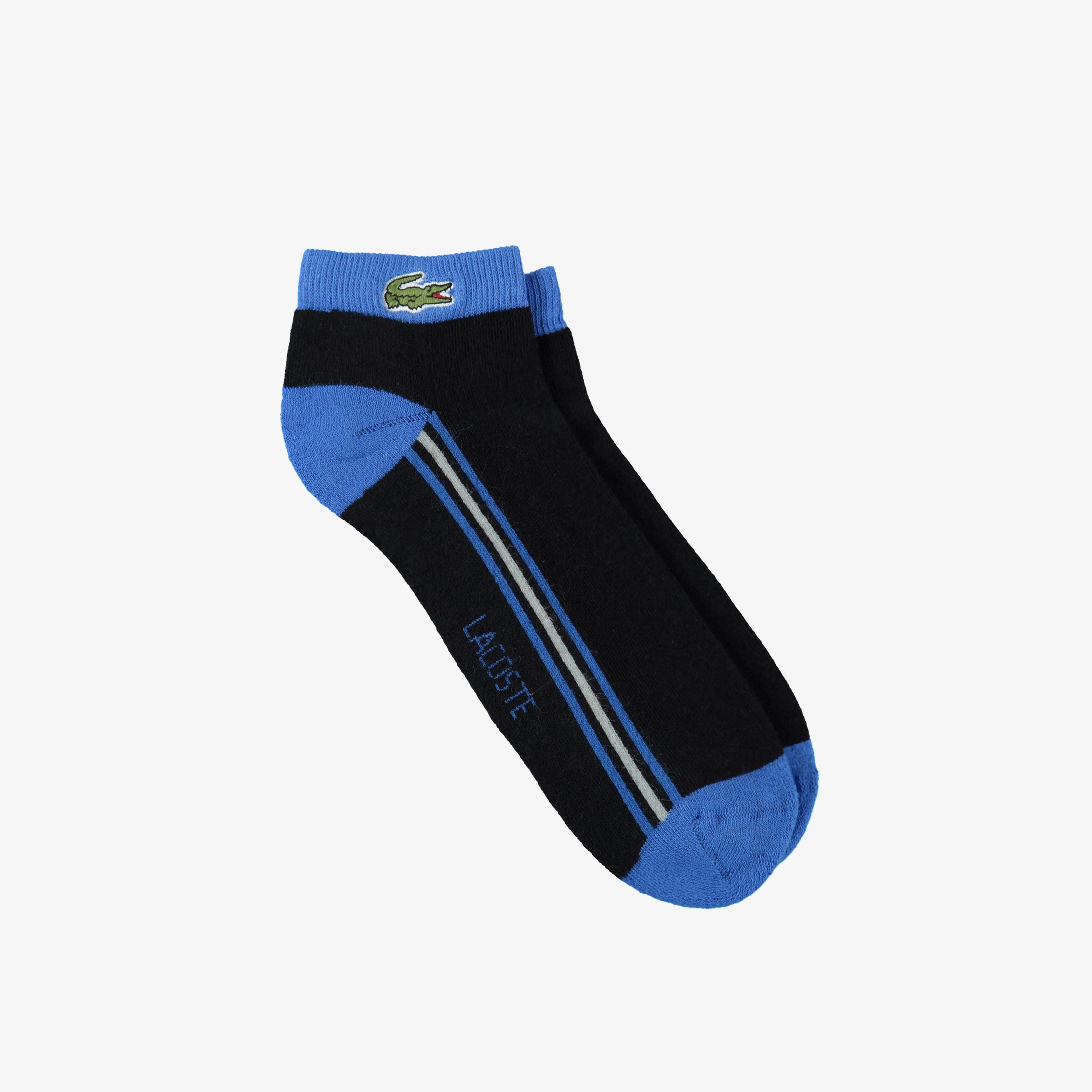 Unisex Çizgili Siyah Çorap