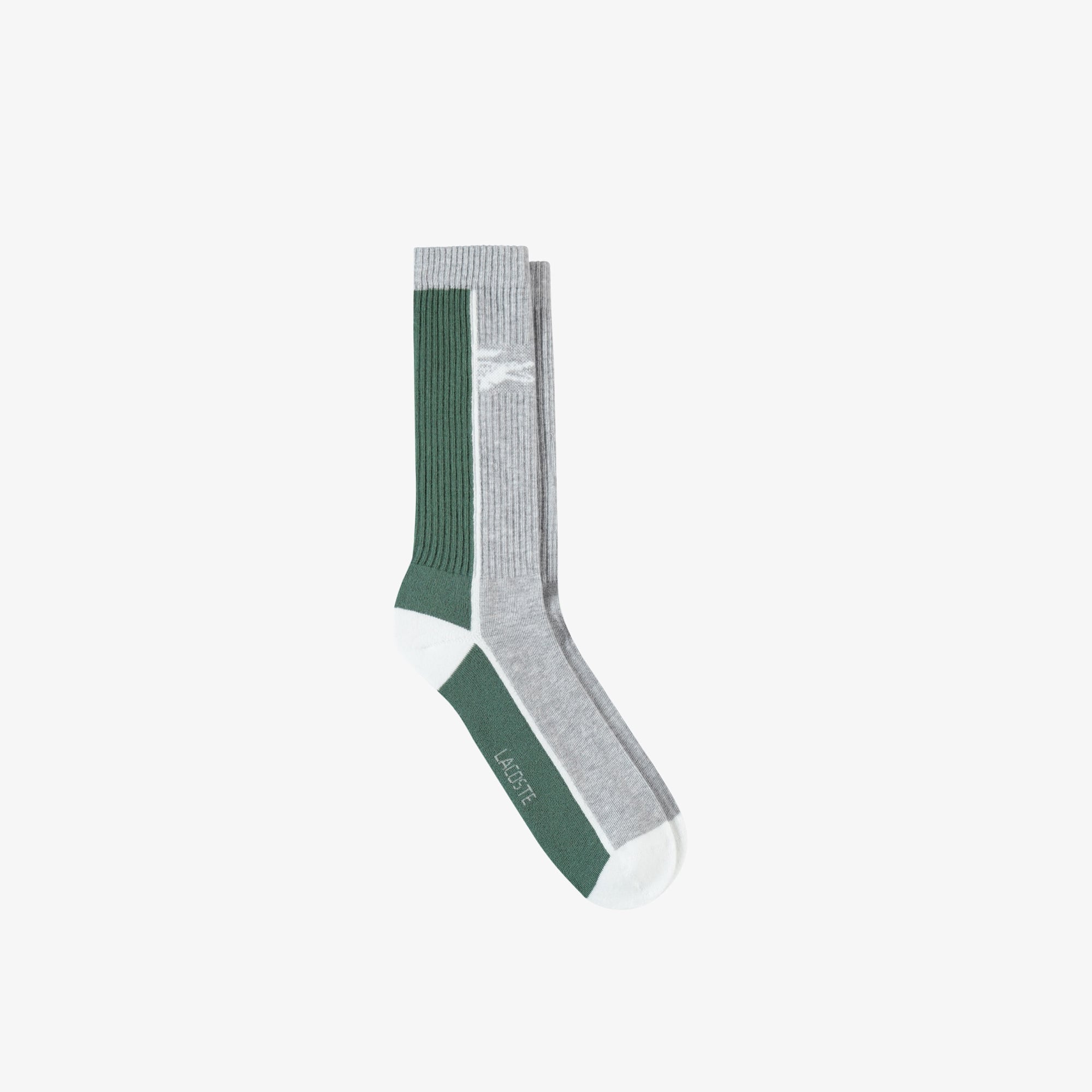 Lacoste Unisex Renk Bloklu Yeşil Çorap