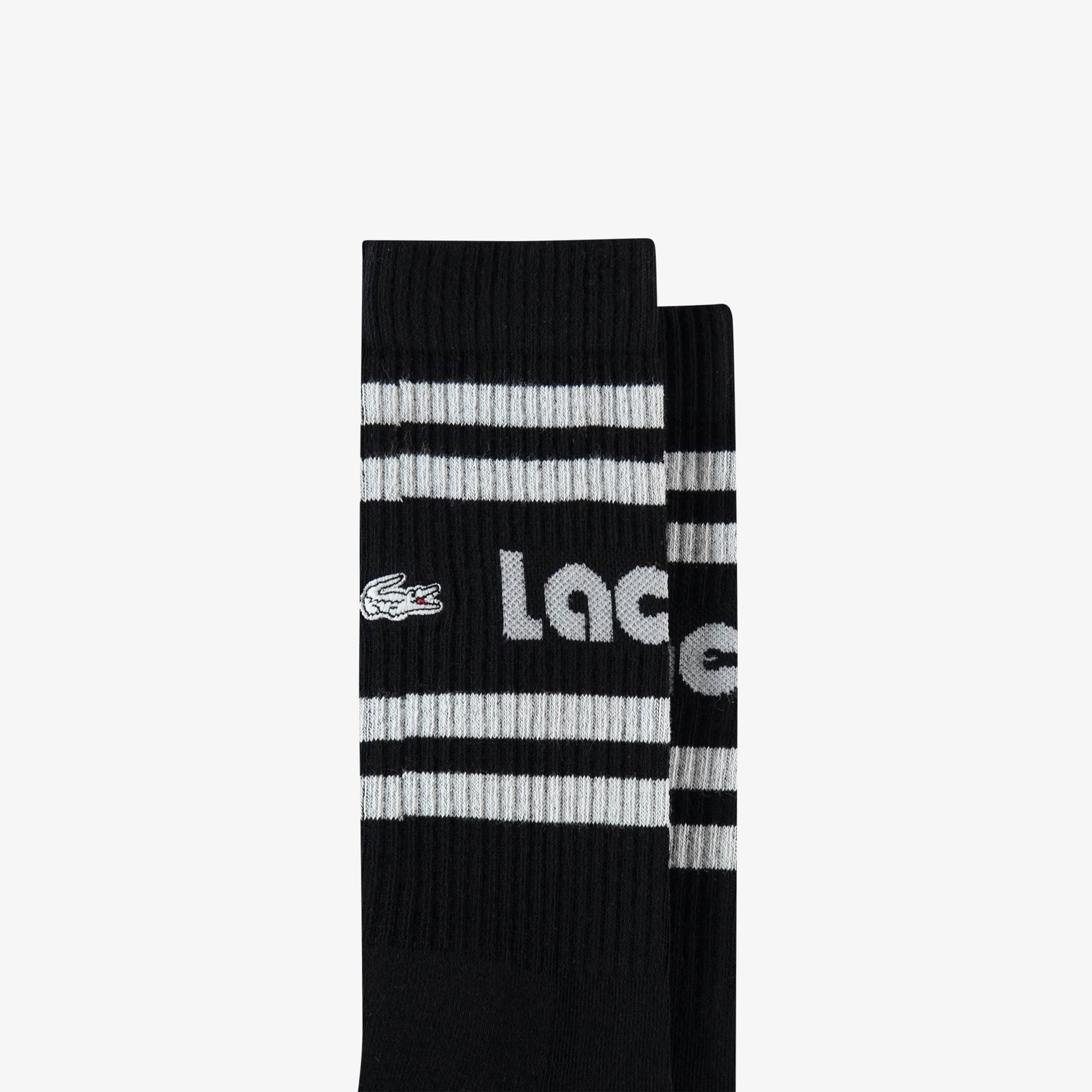 Lacoste Unisex Baskılı Siyah Çorap görsel 2