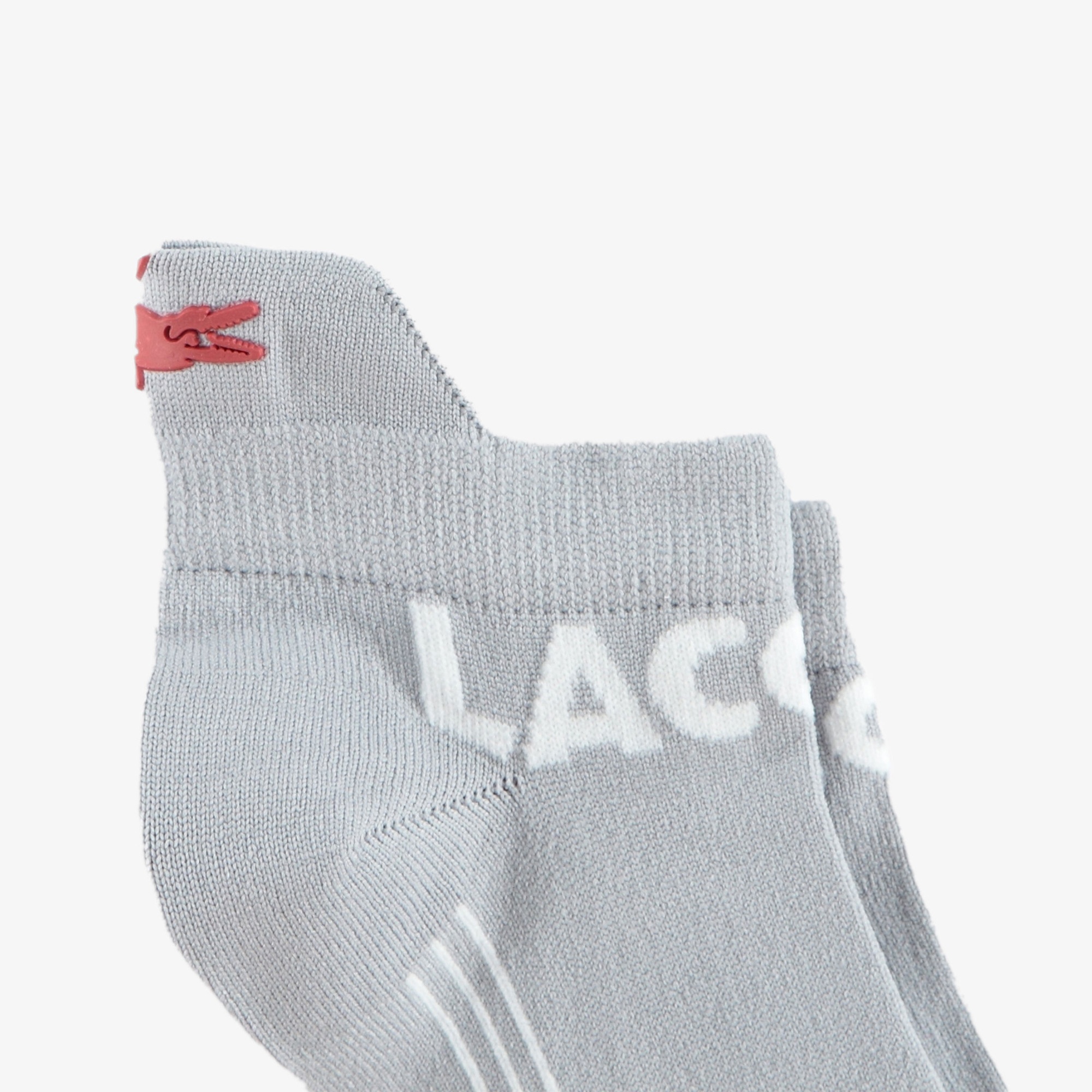 Lacoste Unisex Baskılı Gri Çorap