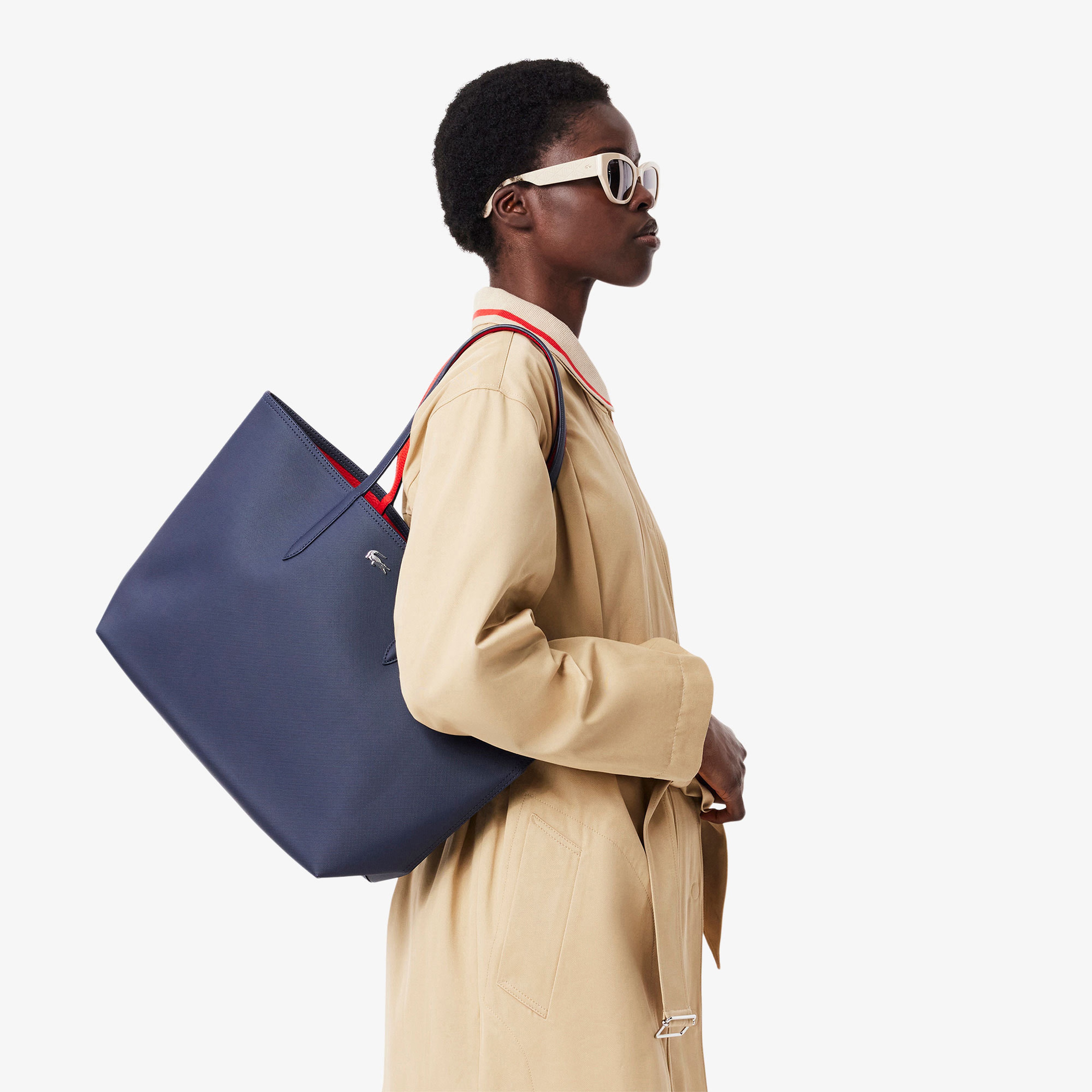 Anna Kadın Çift Taraflı Lacivert Omuz Çantası