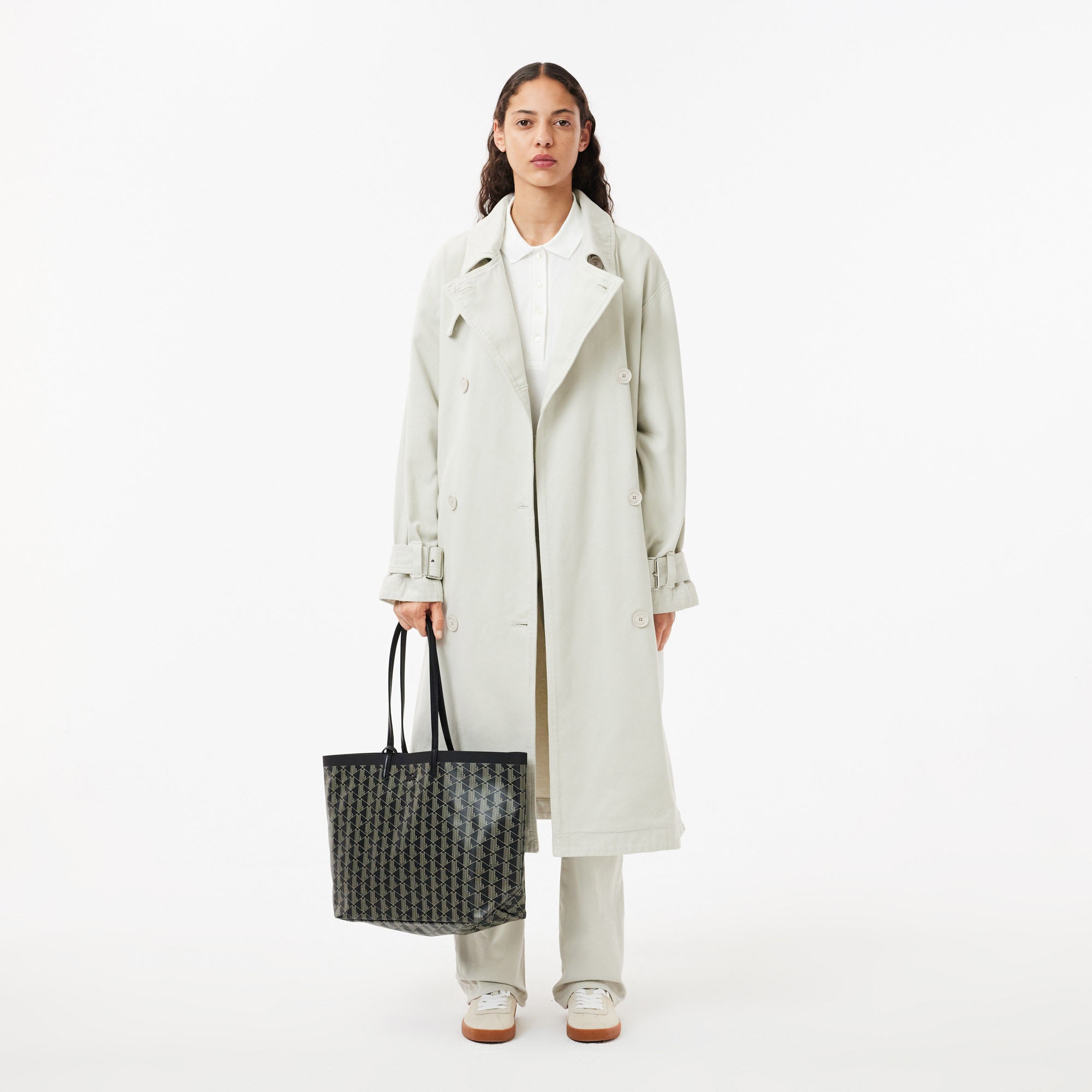 Zely Canvas Kadın Monogram Siyah Omuz Çantası