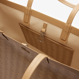 Lacoste Zely Canvas Kadın Monogram Kahverengi Omuz Çantası Kahverengi