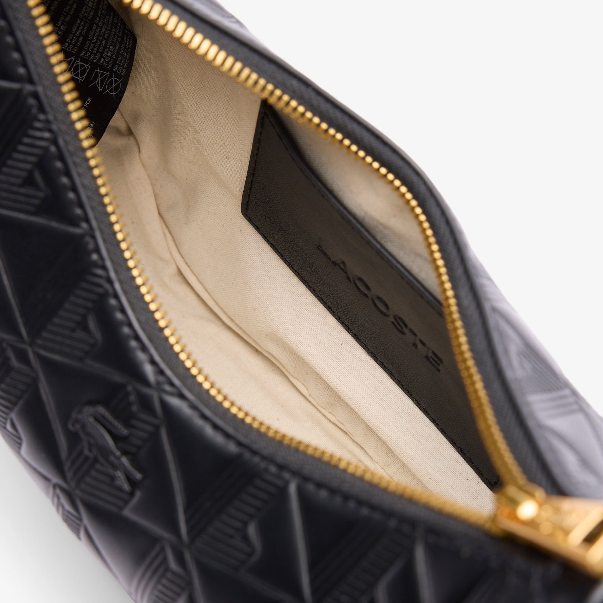 Maheki Kadın Monogram Deri Siyah Omuz Çantası