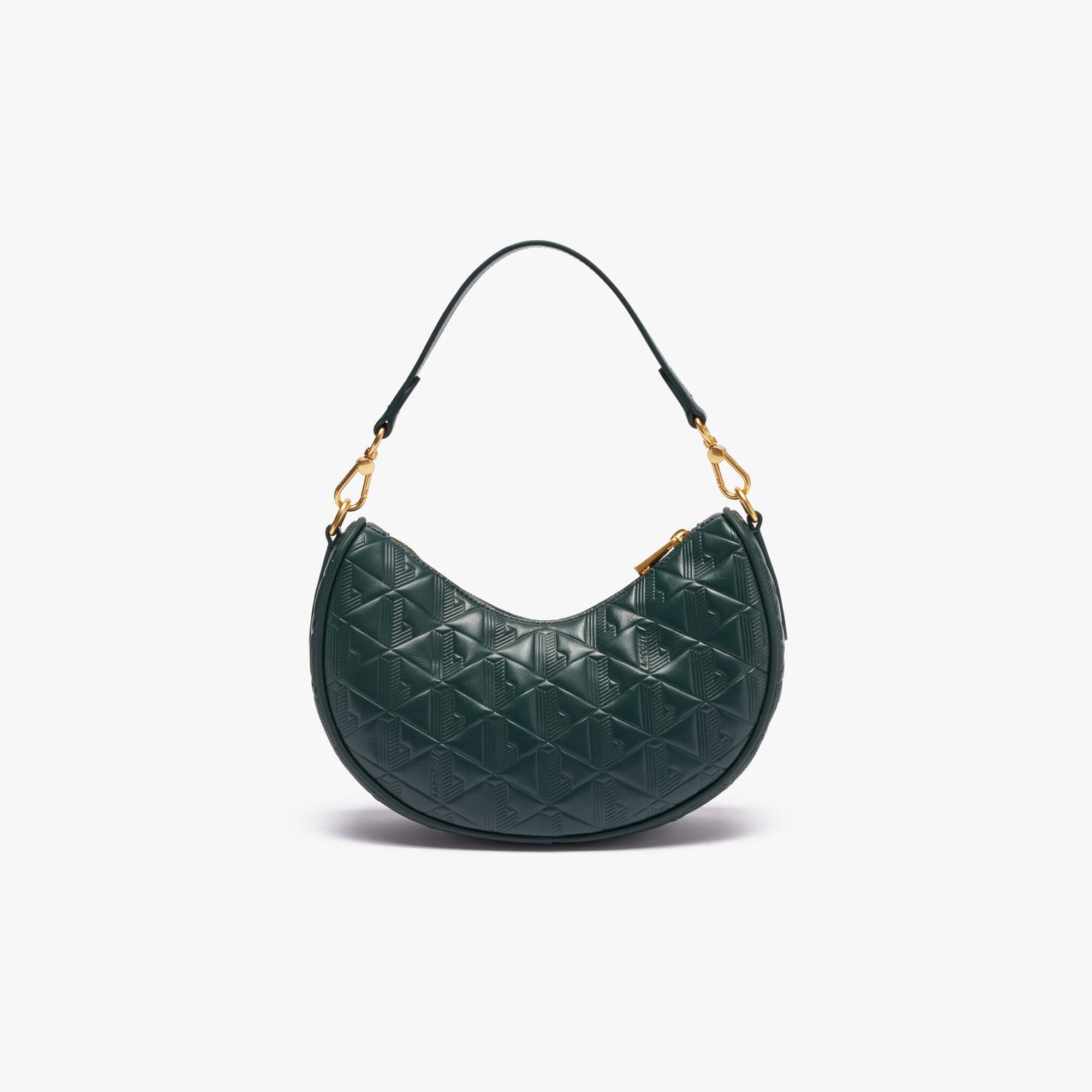 Maheki Kadın Monogram Deri Koyu Yeşil Omuz Çantası