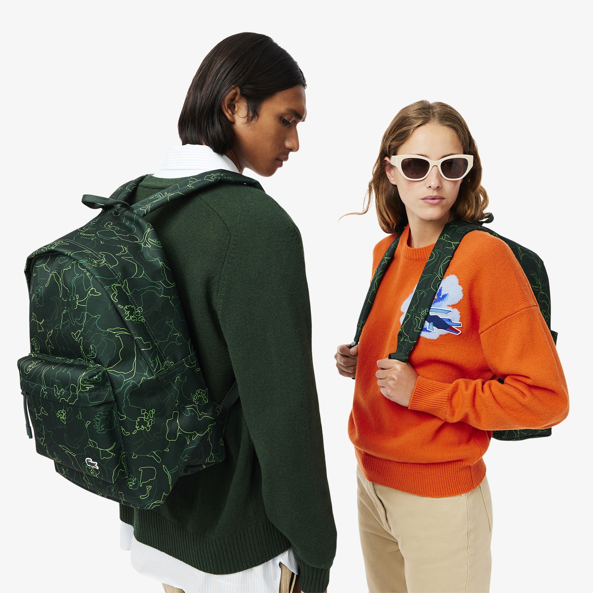 Lacoste Unisex Koyu Yeşil Sırt Çantası