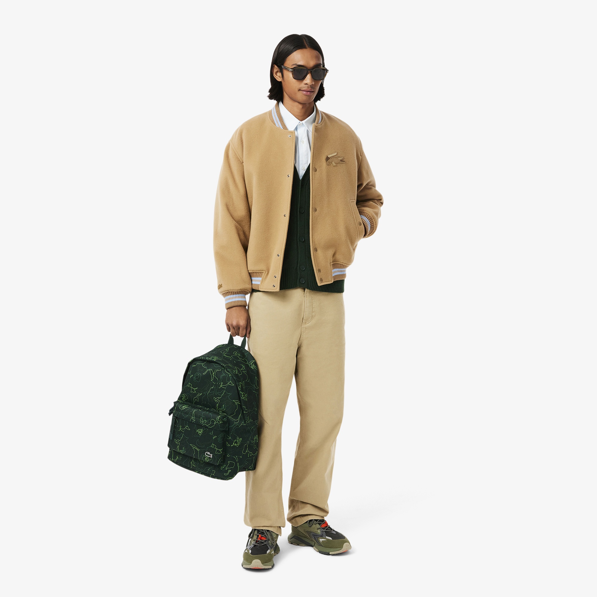 Lacoste Unisex Koyu Yeşil Sırt Çantası