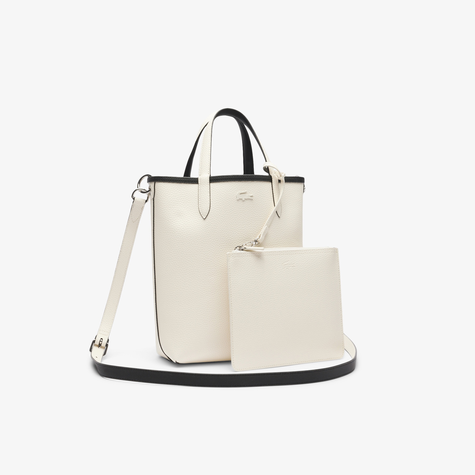 Lacoste Anna Kadın Çift Taraflı Siyah Omuz Çantası