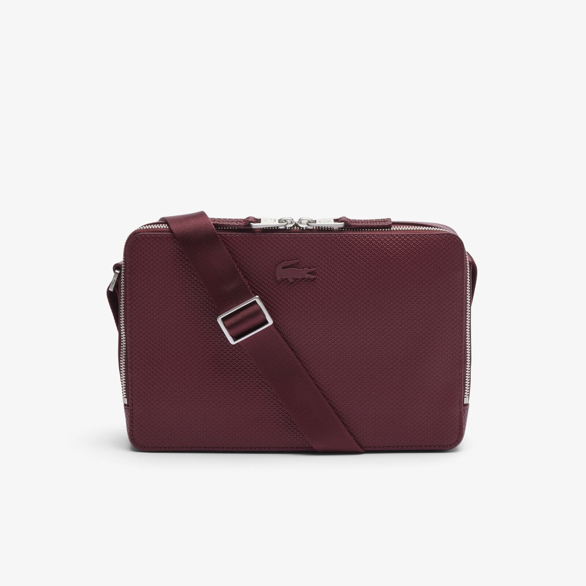 Lacoste Chantaco Erkek Deri Bordo Postacı Çantası