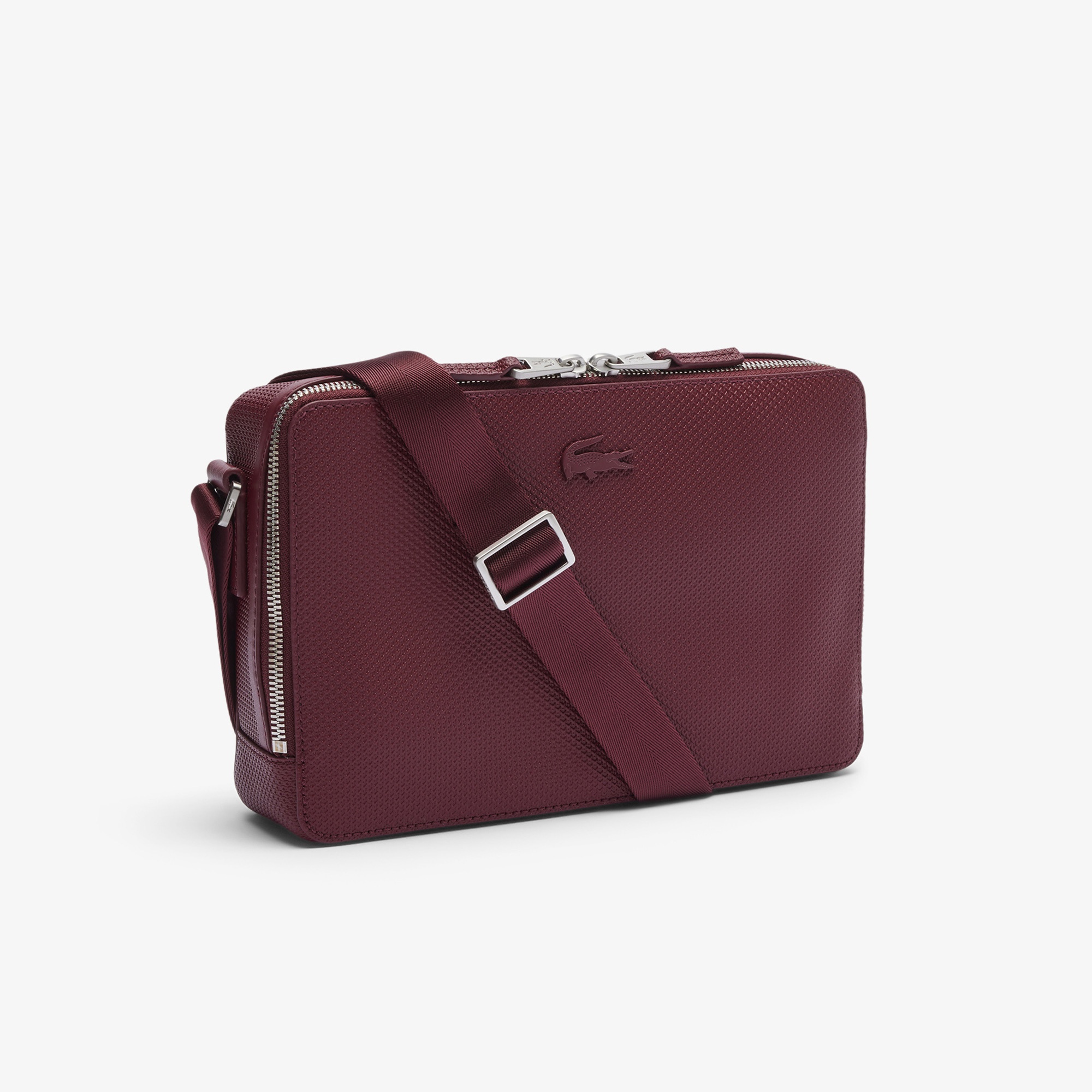 Lacoste Chantaco Erkek Deri Bordo Postacı Çantası