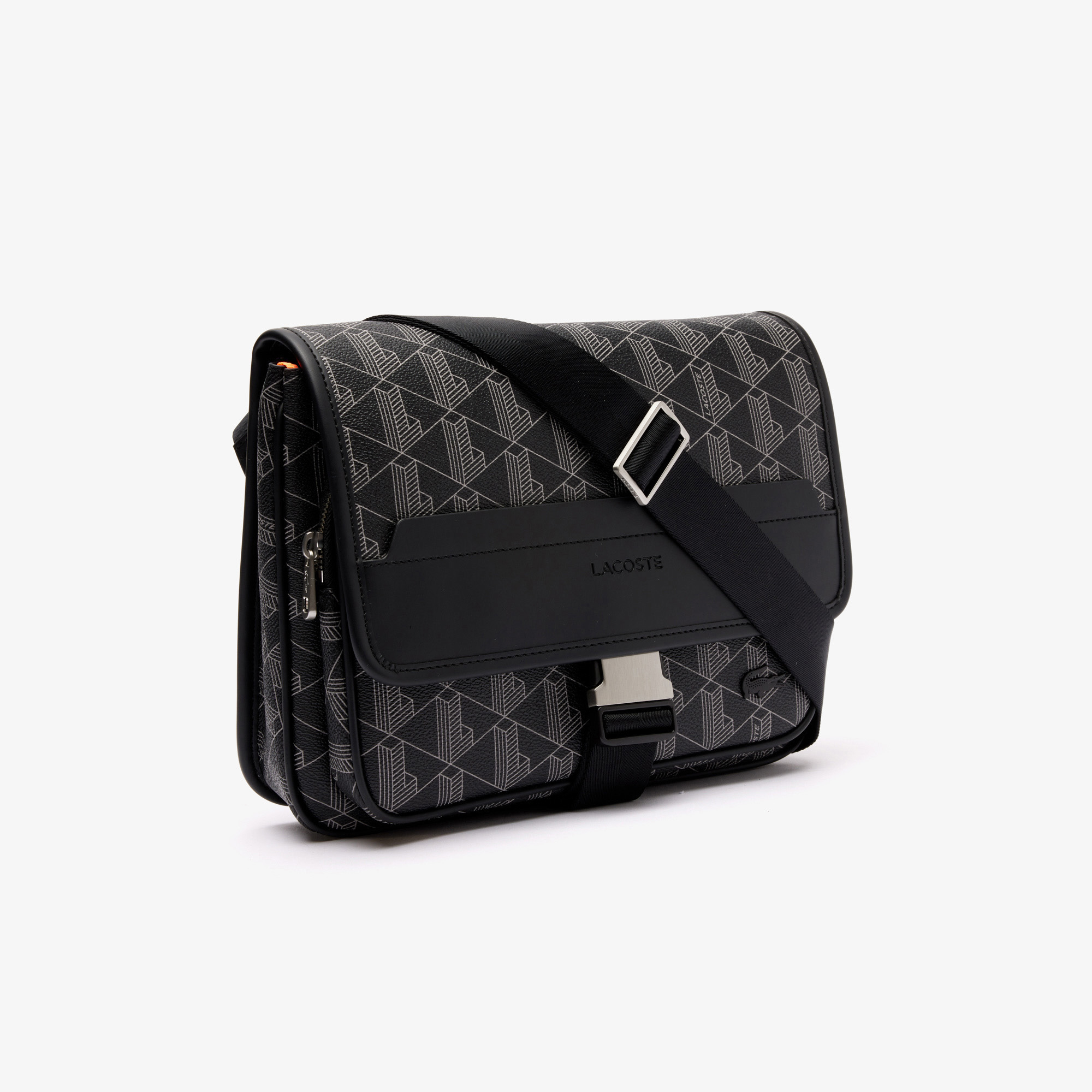 Lacoste The Blend Erkek Monogram Siyah Postacı Çantası görsel 5