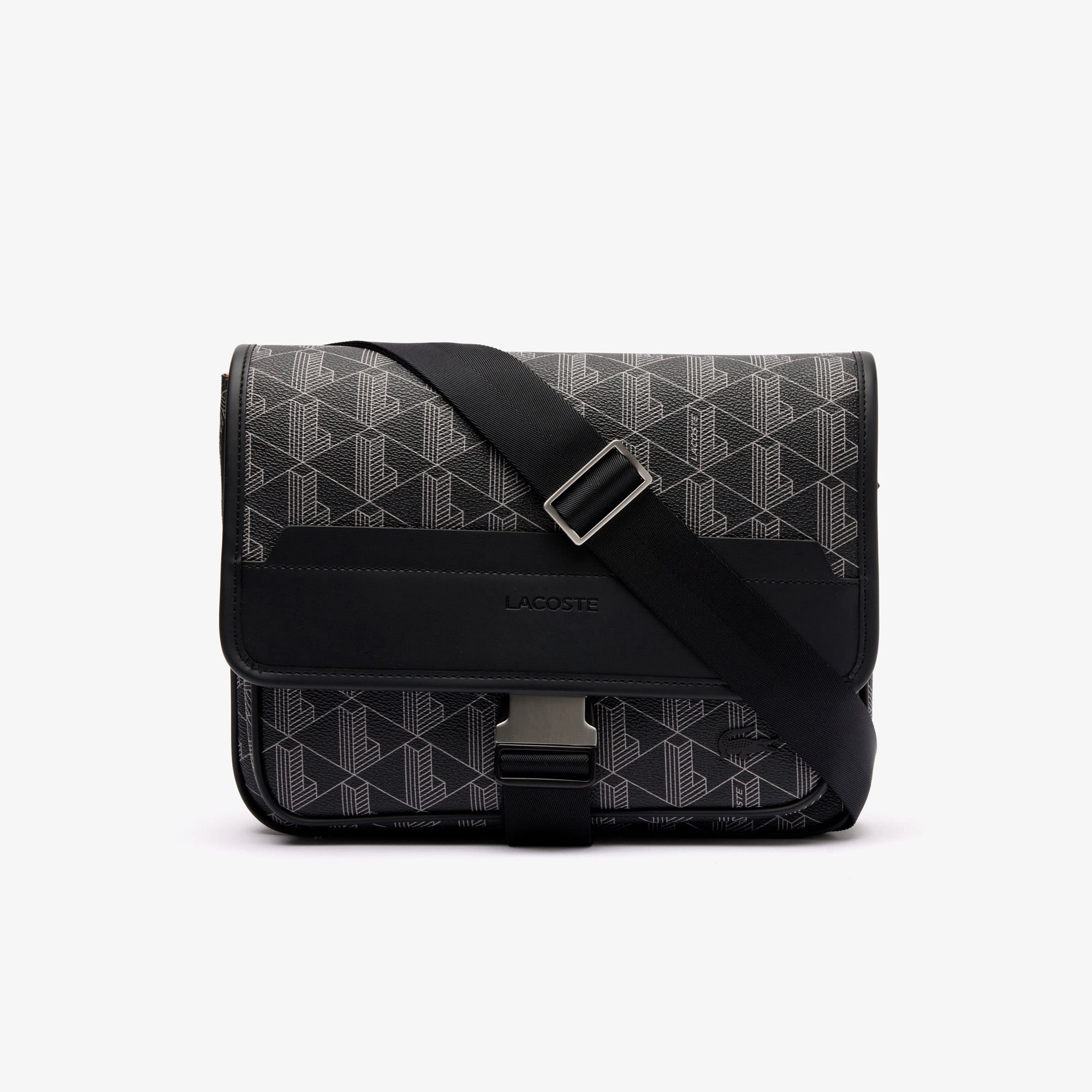 The Blend Erkek Monogram Siyah Postacı Çantası