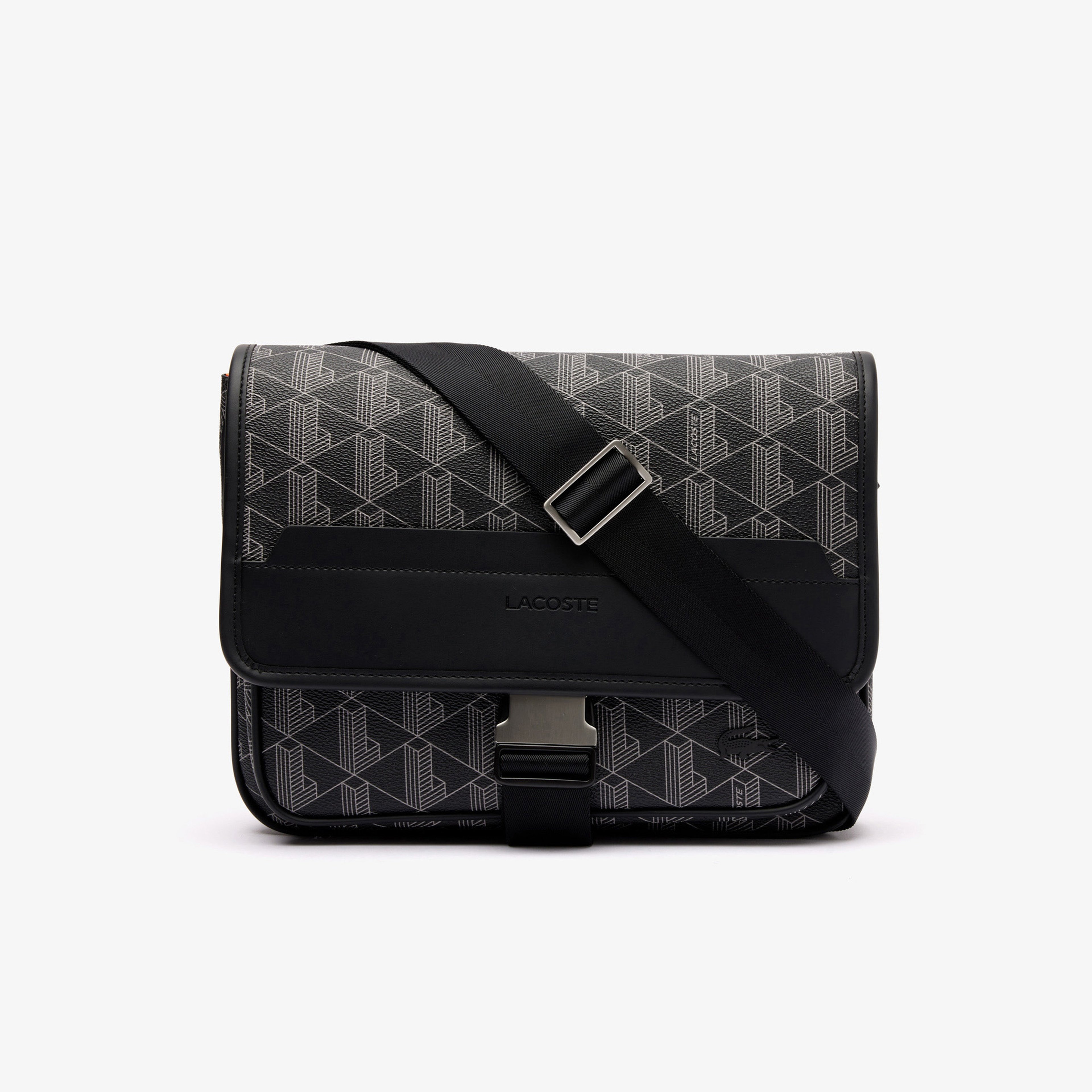 The Blend Erkek Monogram Siyah Postacı Çantası