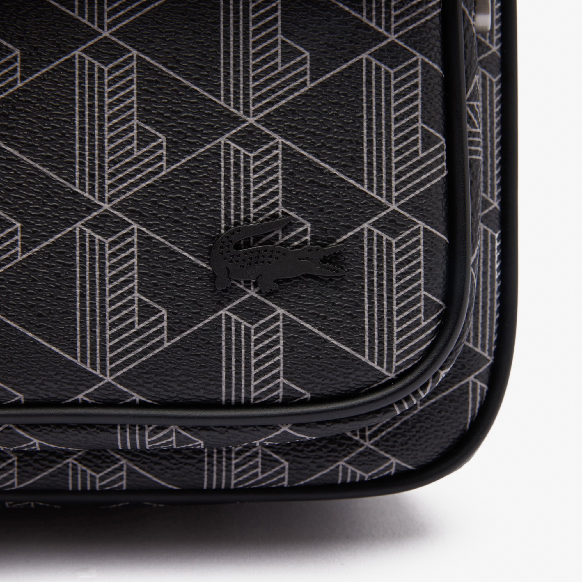 Lacoste The Blend Erkek Monogram Siyah Postacı Çantası görsel 7