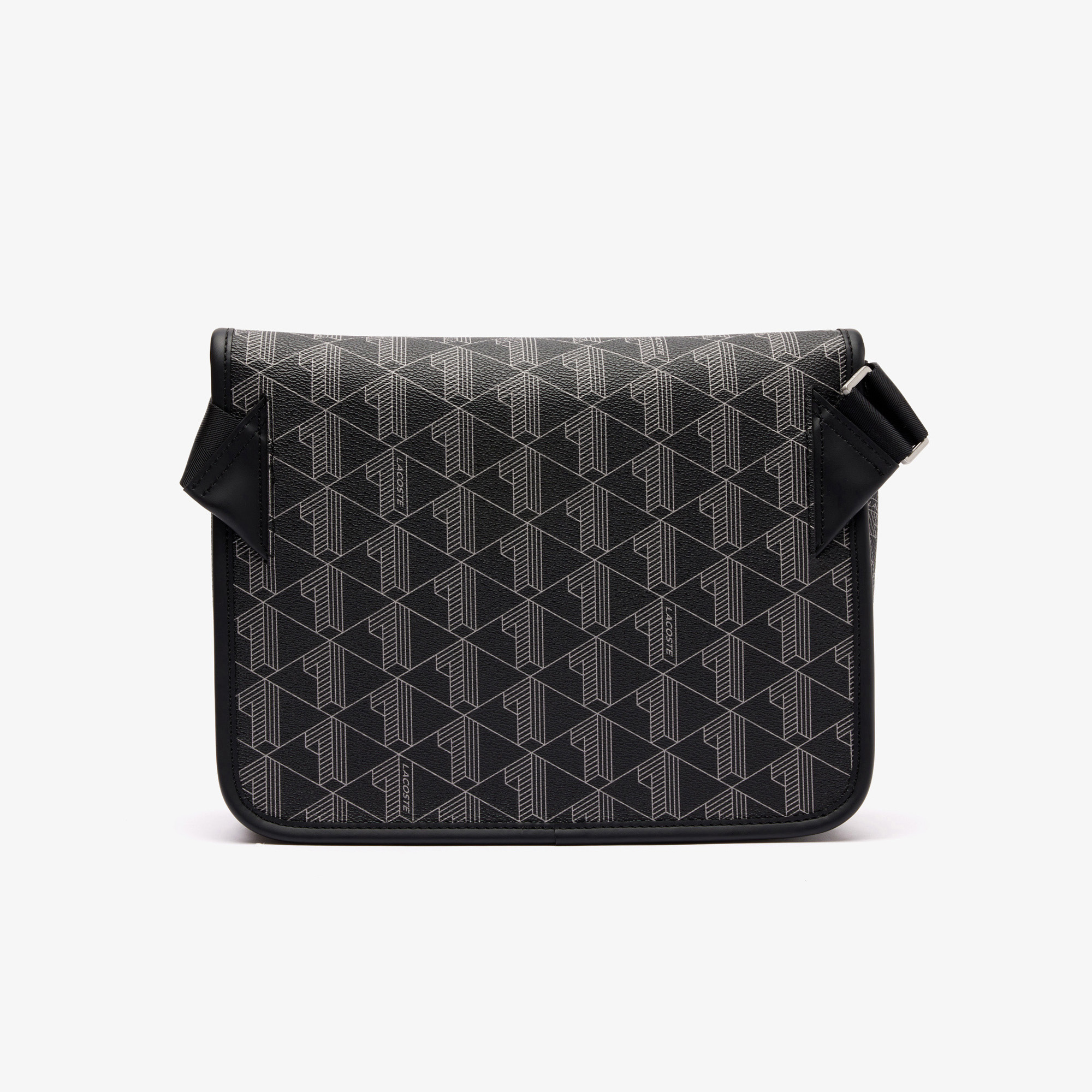 Lacoste The Blend Erkek Monogram Siyah Postacı Çantası görsel 4