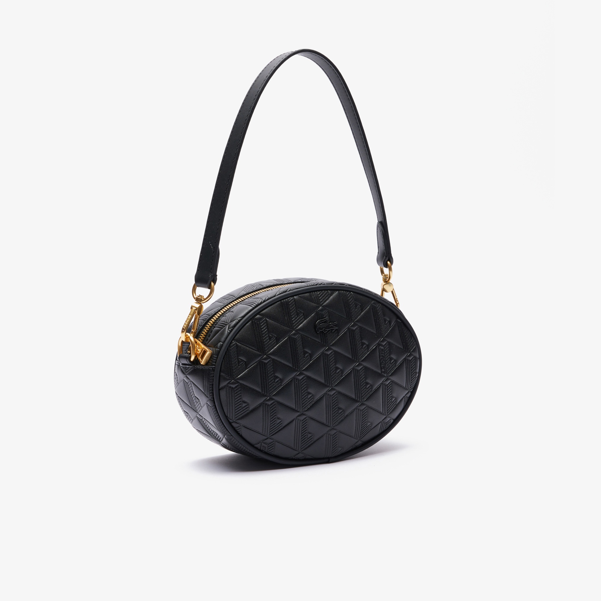 Lacoste Maheki Kadın Deri Siyah Omuz Çantası