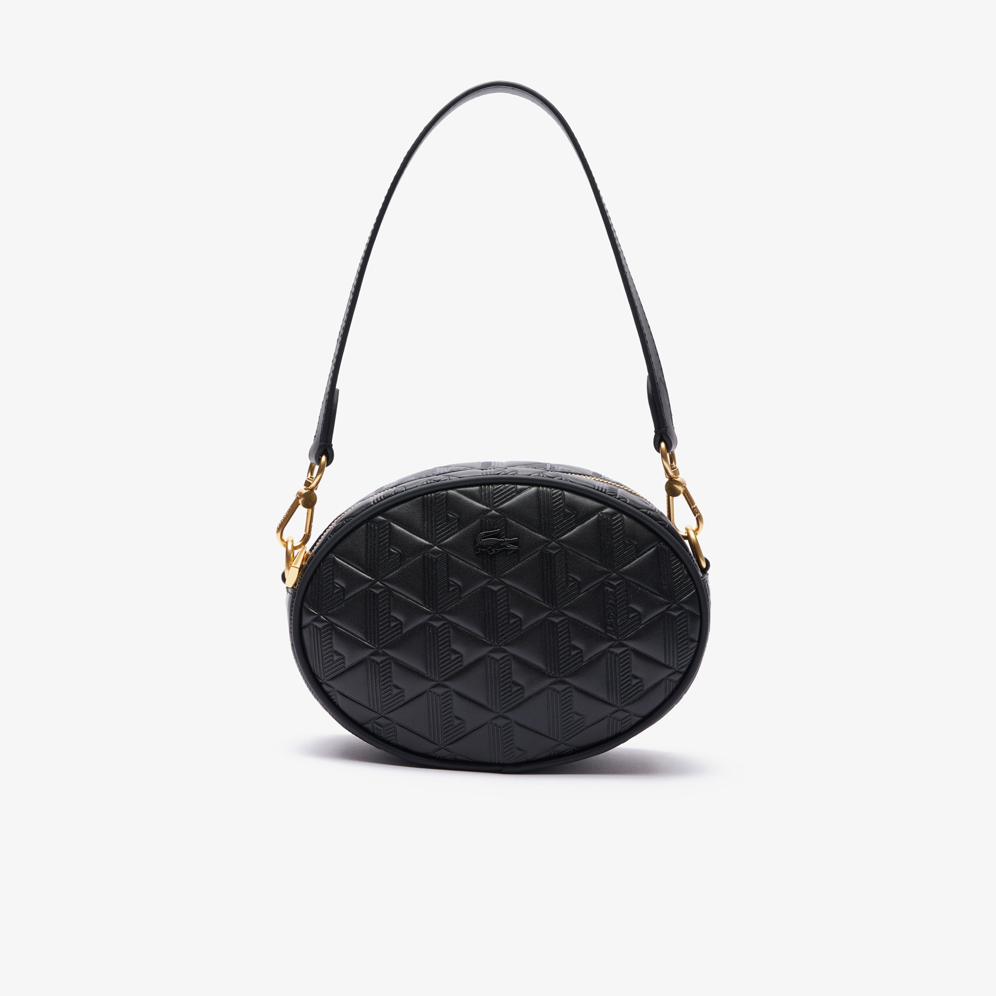 Lacoste Maheki Kadın Deri Siyah Omuz Çantası