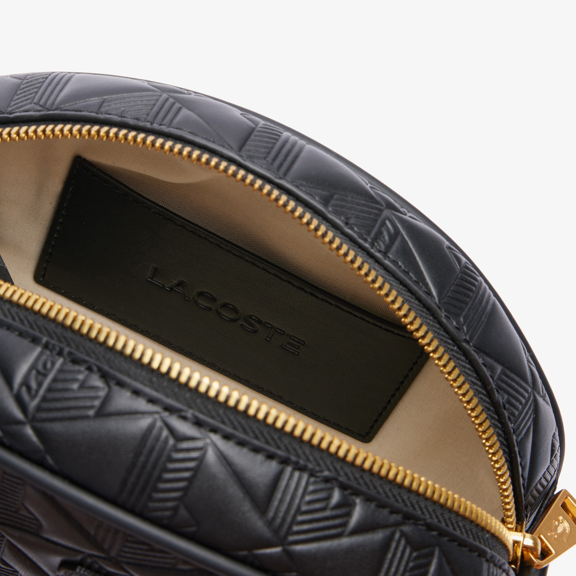 Lacoste Maheki Kadın Deri Siyah Omuz Çantası