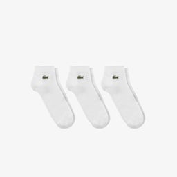 Lacoste Unisex Sport 3'lü Beyaz Çorap Beyaz