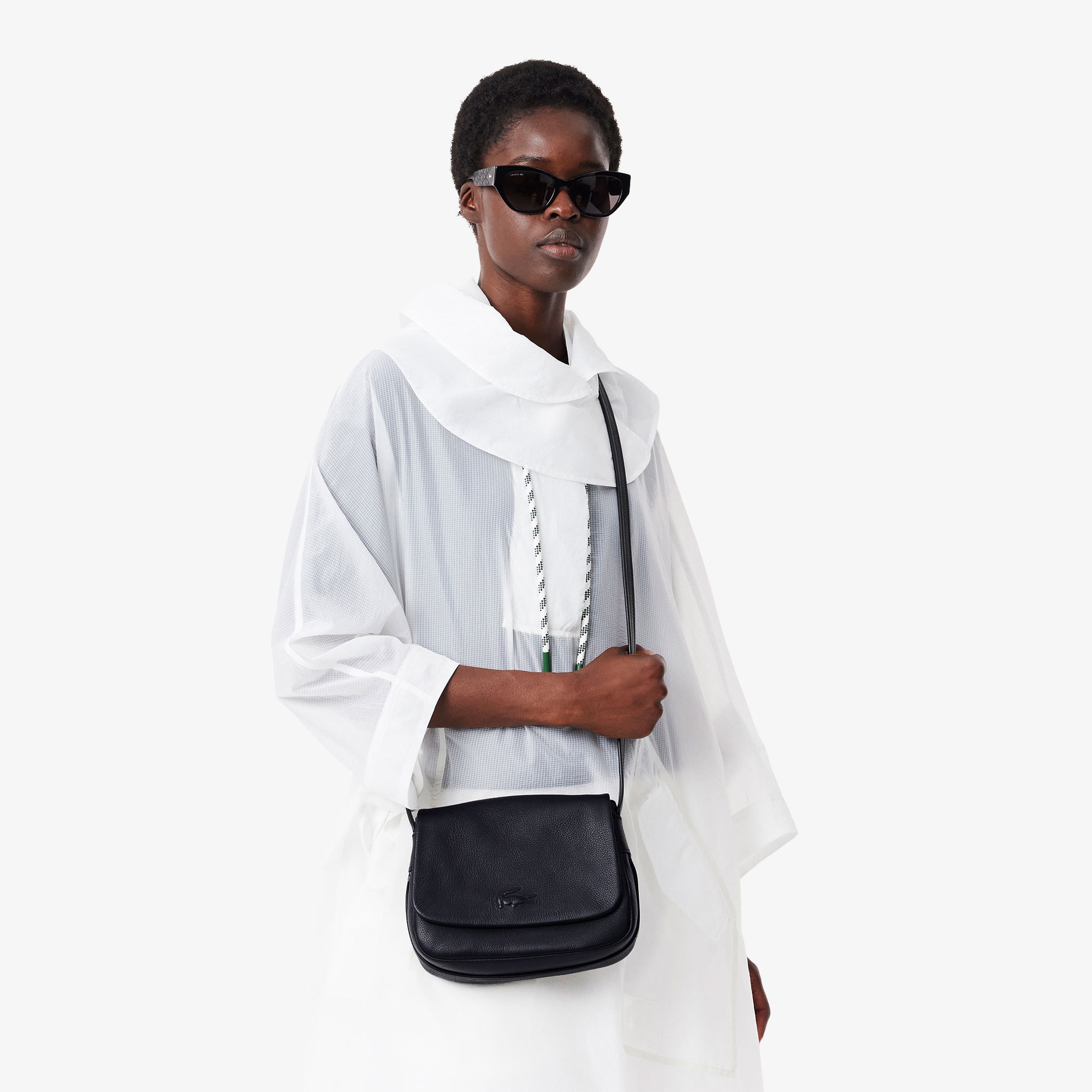 City Court Kadın Deri Siyah Omuz Çantası