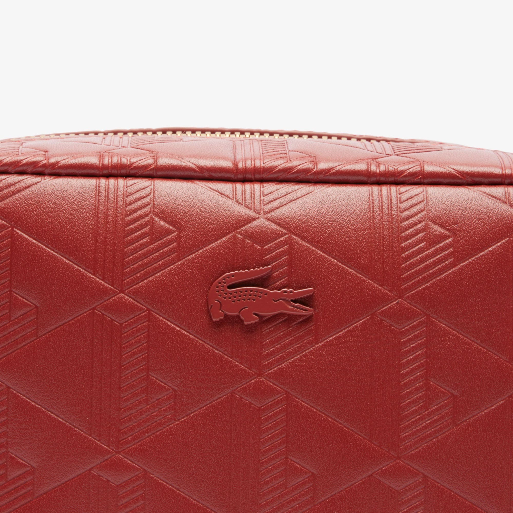 Maheki Kadın Monogram Deri  Bordo Postacı Çantası